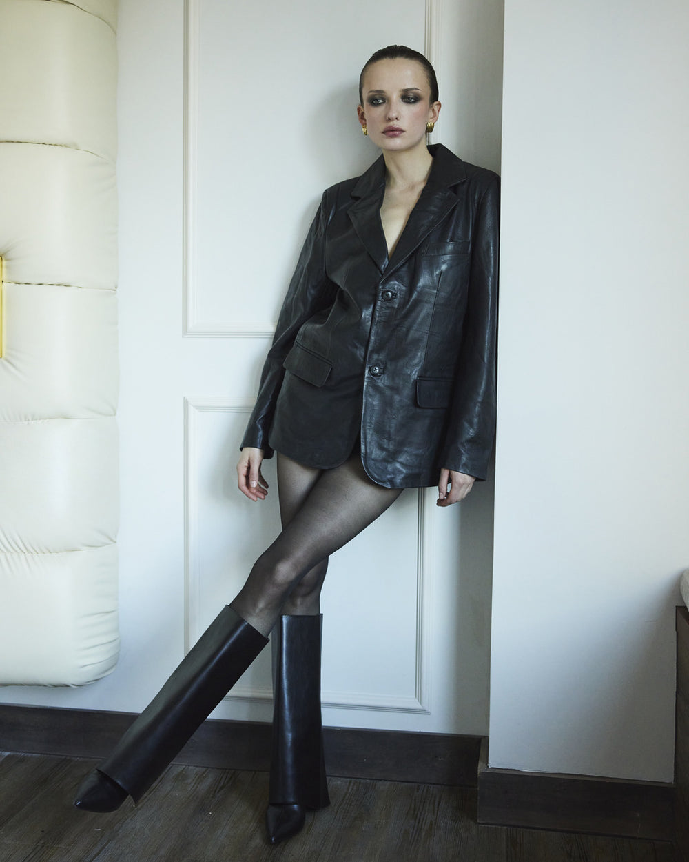 Leo Black Oversized Blazer