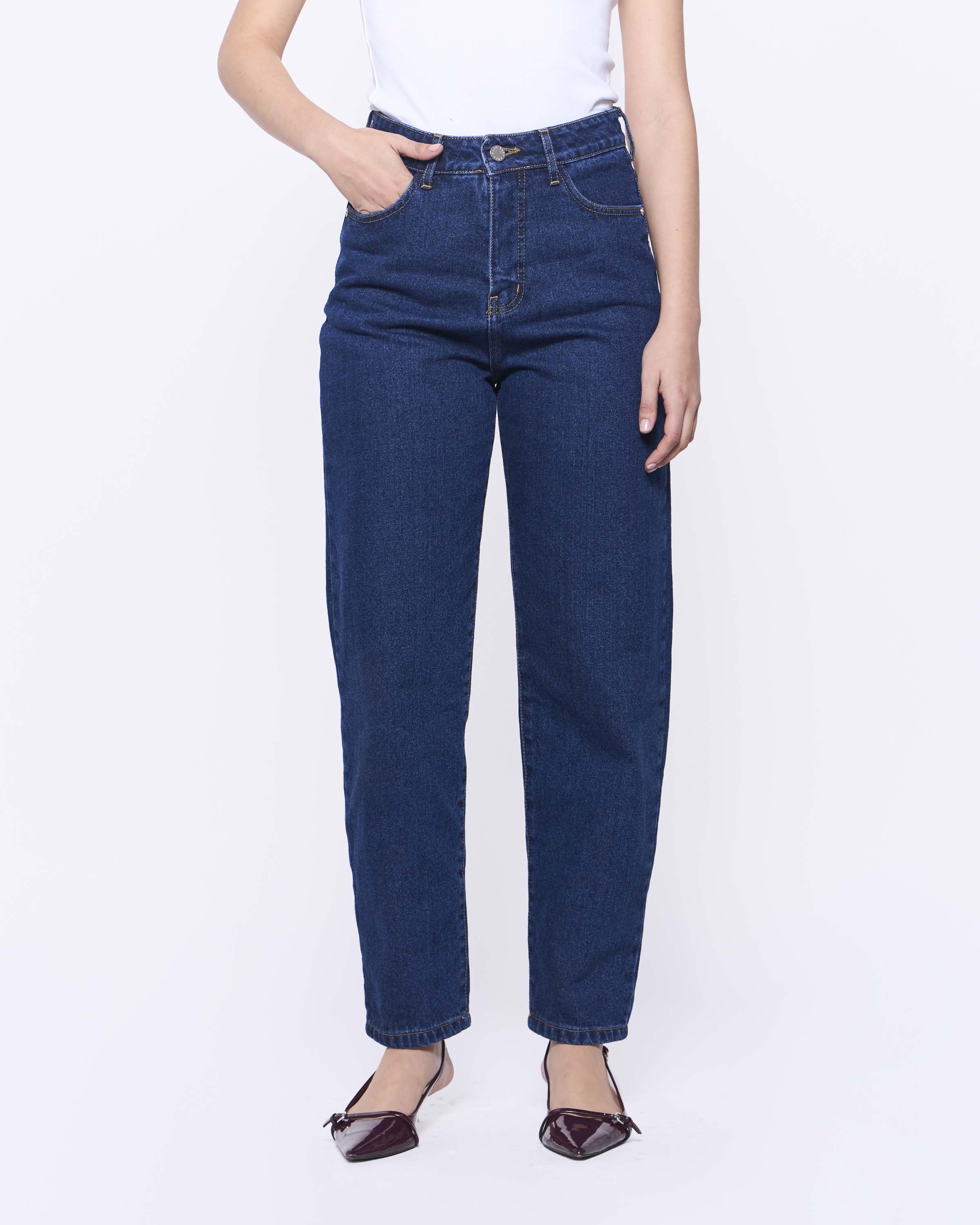 Jeans Ema Barrel Azul