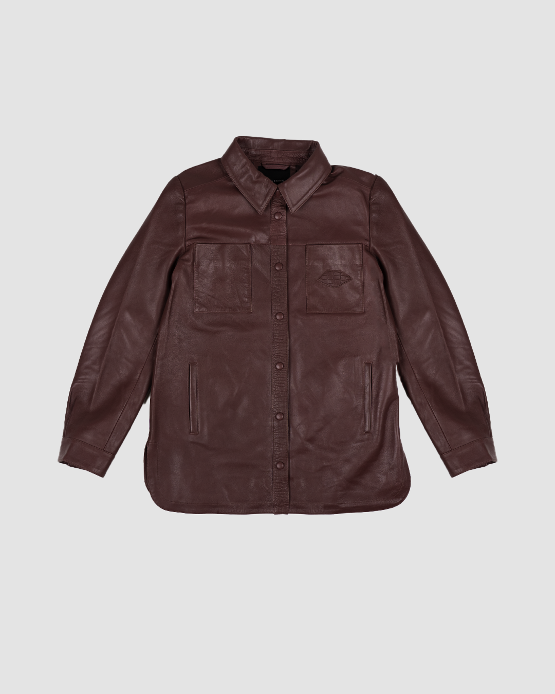 Blusa Joplin Cuero Burdeo