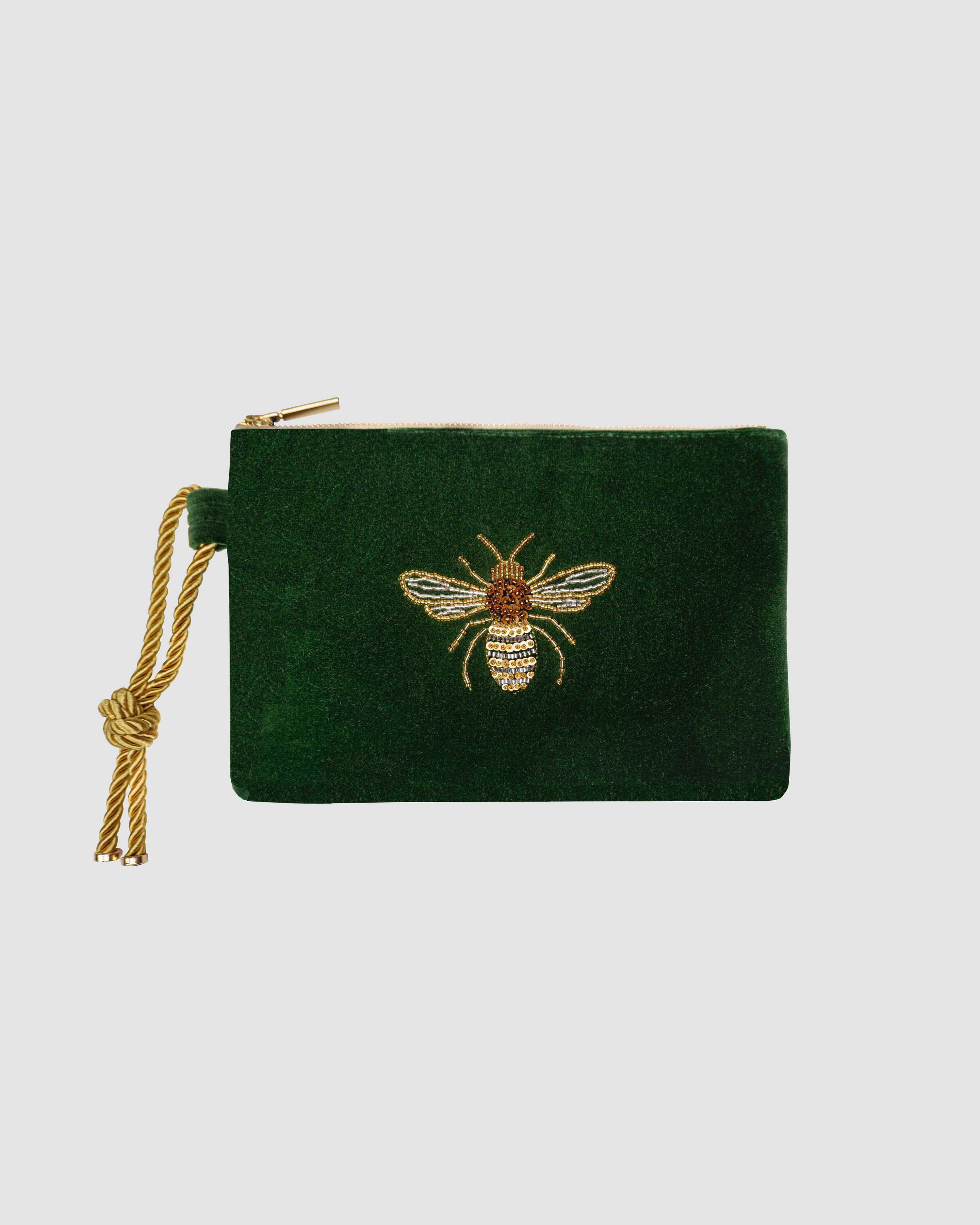 Clutch Bug Abeja Verde Botella