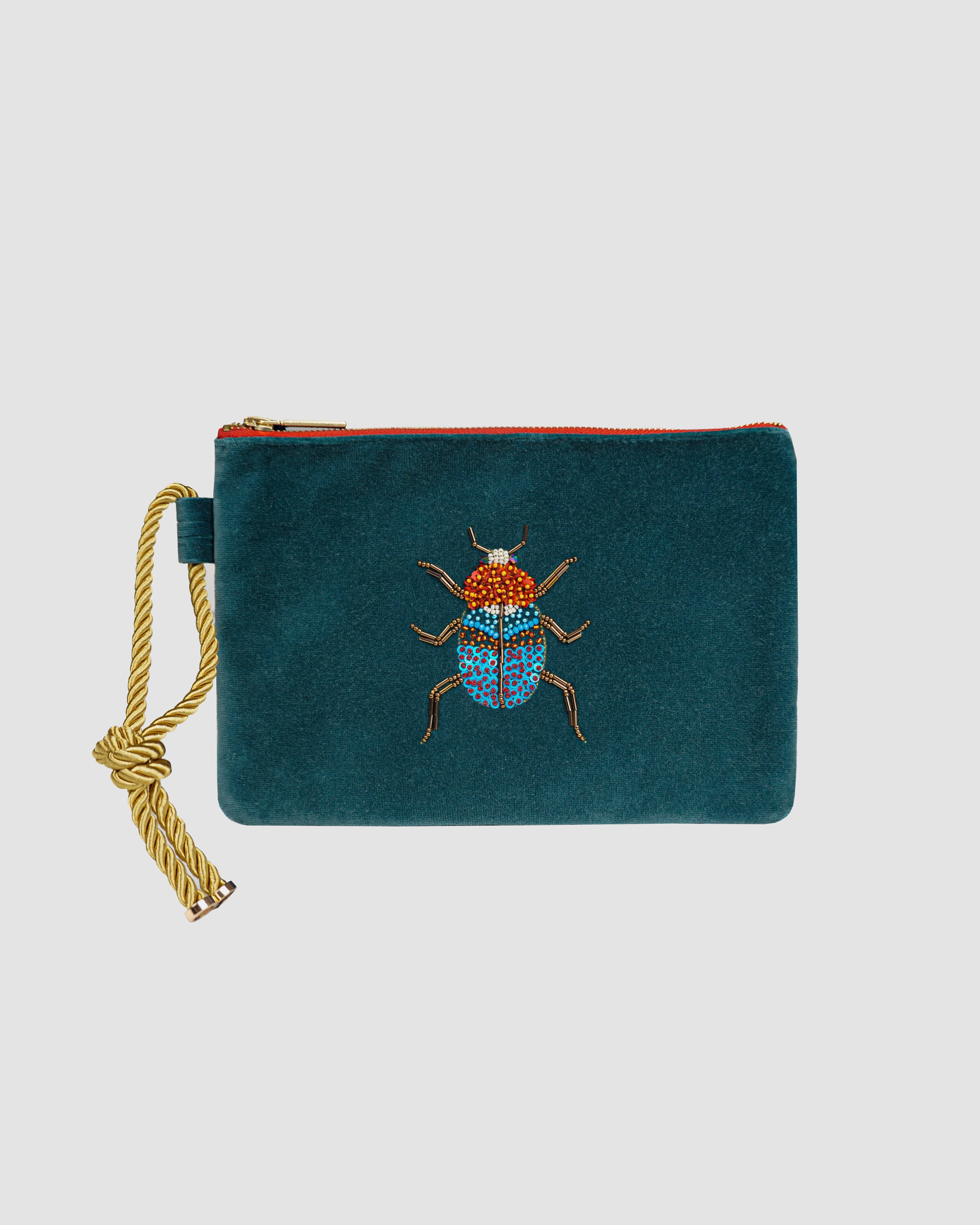 Clutch Bug Escarabajo Petróleo/Rojo