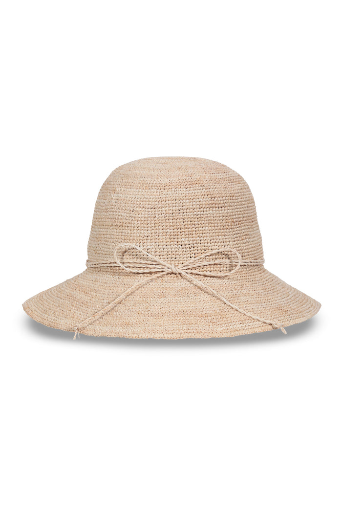 New Raffia Bucket Hat Crudo