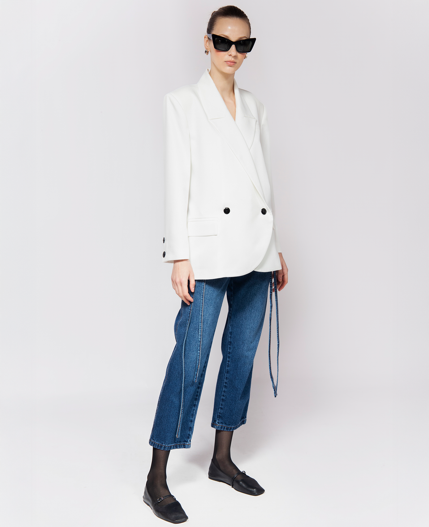 Chaqueta Peonia White