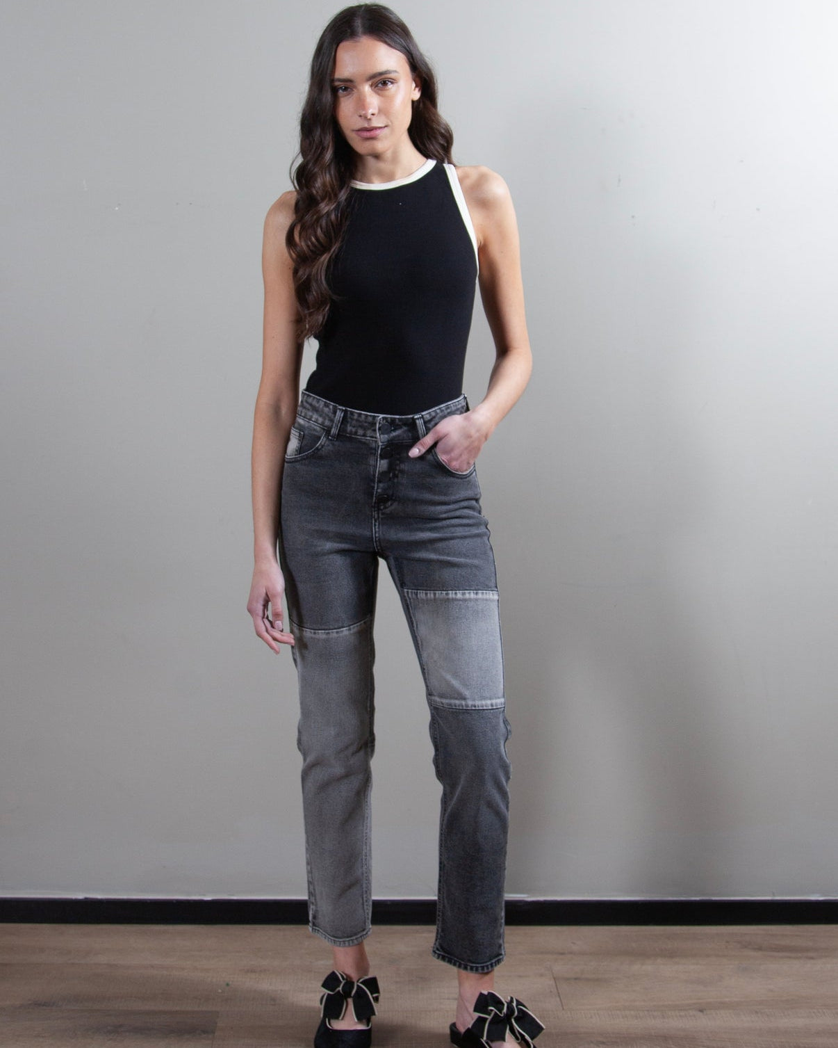 Jeans Alba Gris