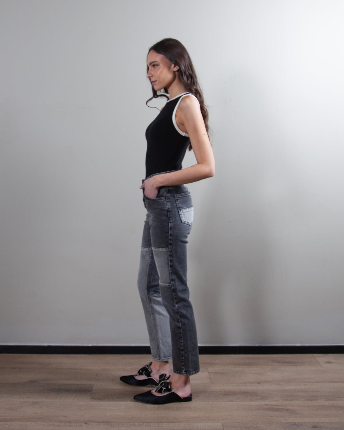 Jeans Alba Gris