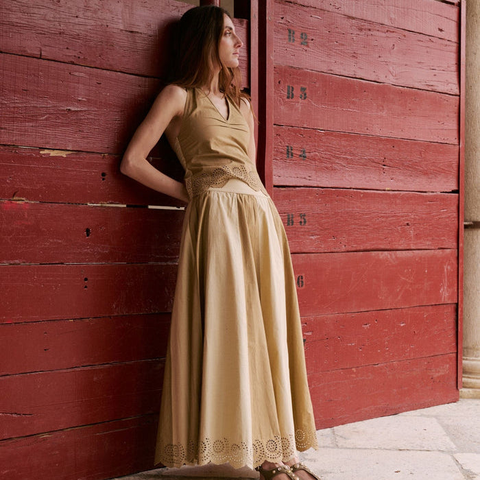 Falda Caroline Beige
