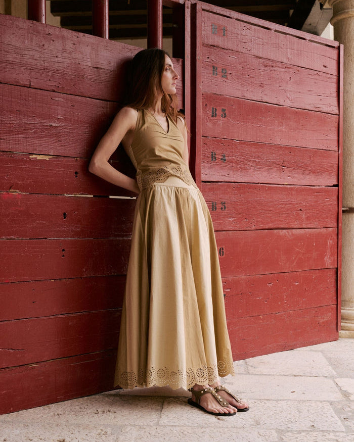 Falda Caroline Beige