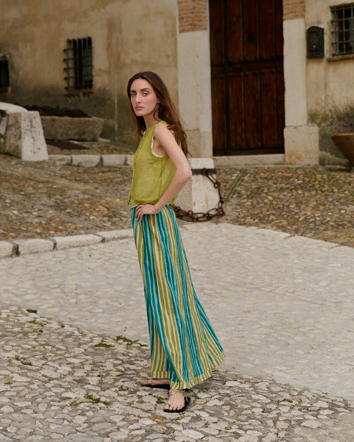 Falda Felice Print Green