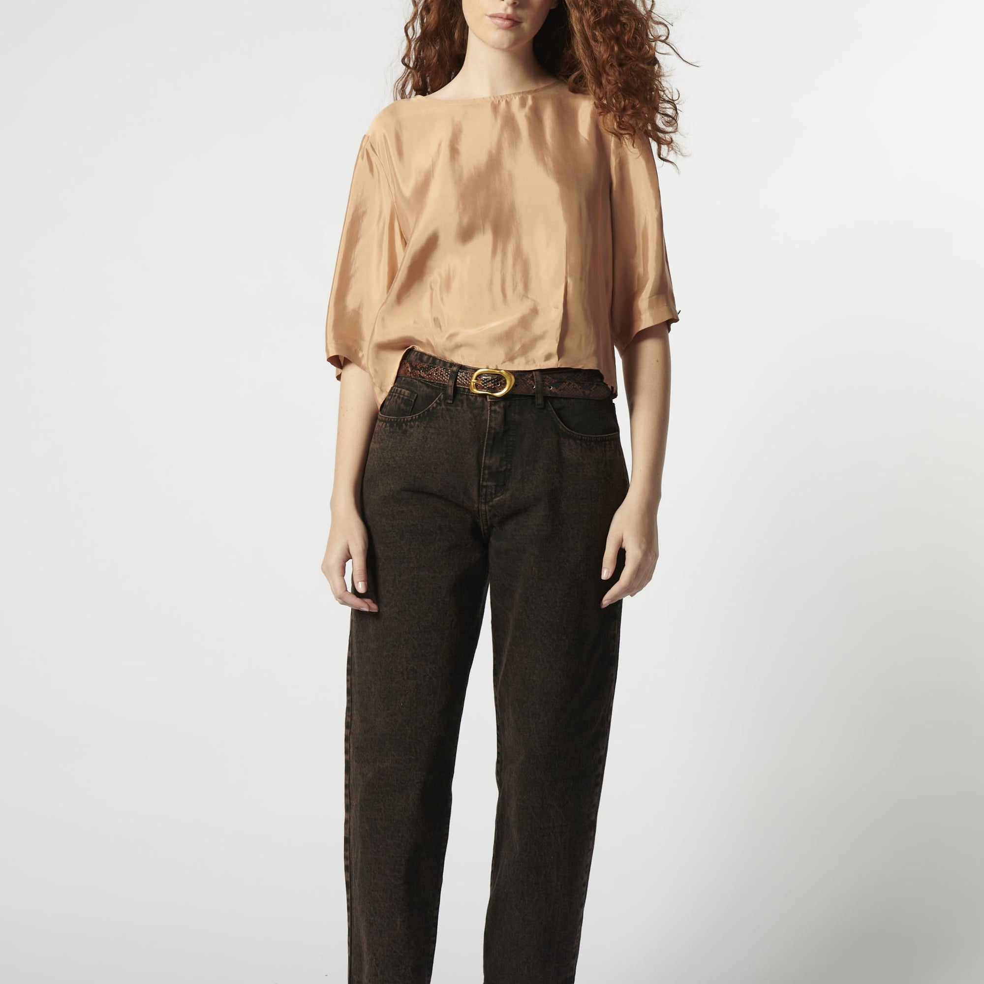 Jeans Barrel Ladrillo