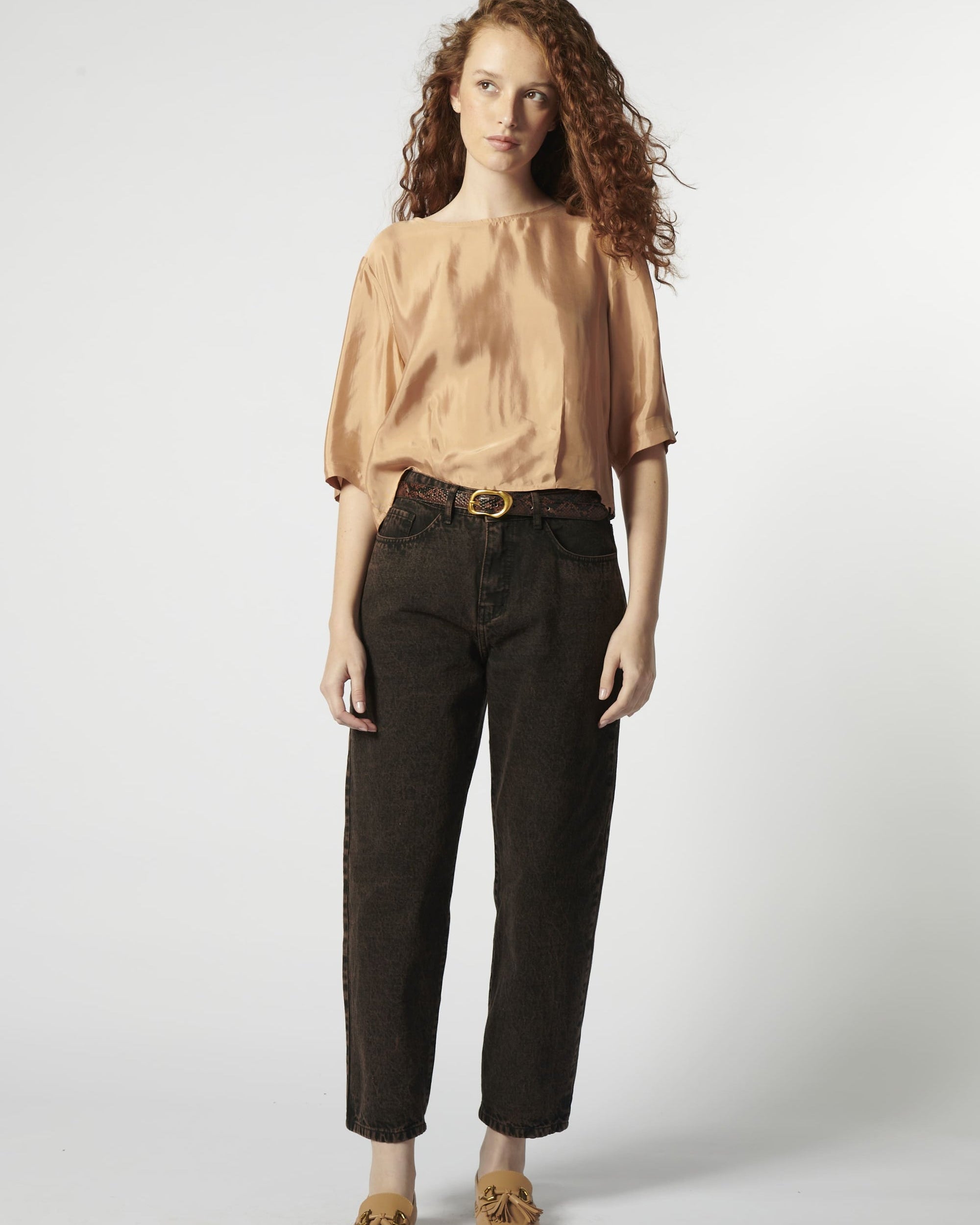 Jeans Barrel Ladrillo