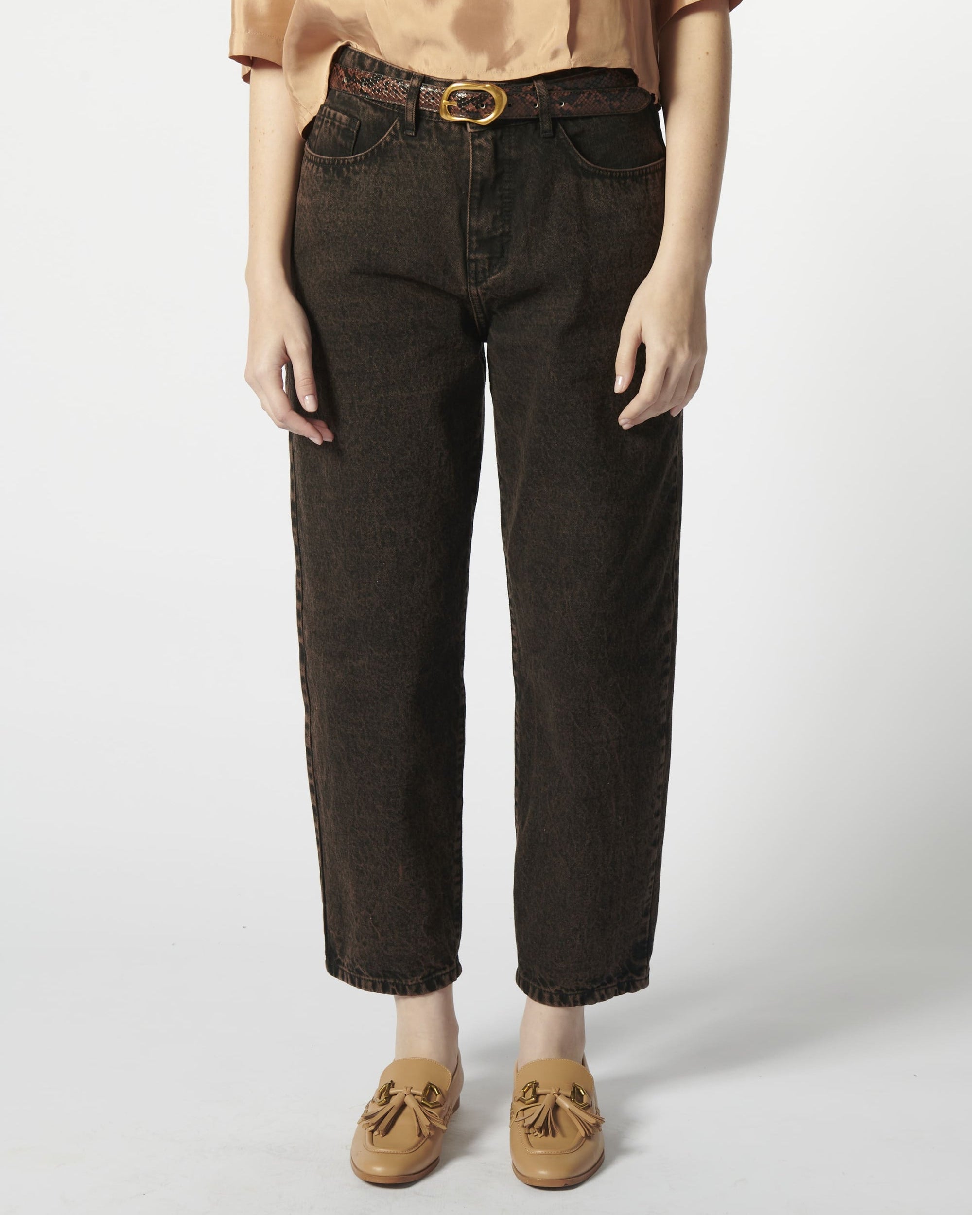 Jeans Barrel Ladrillo