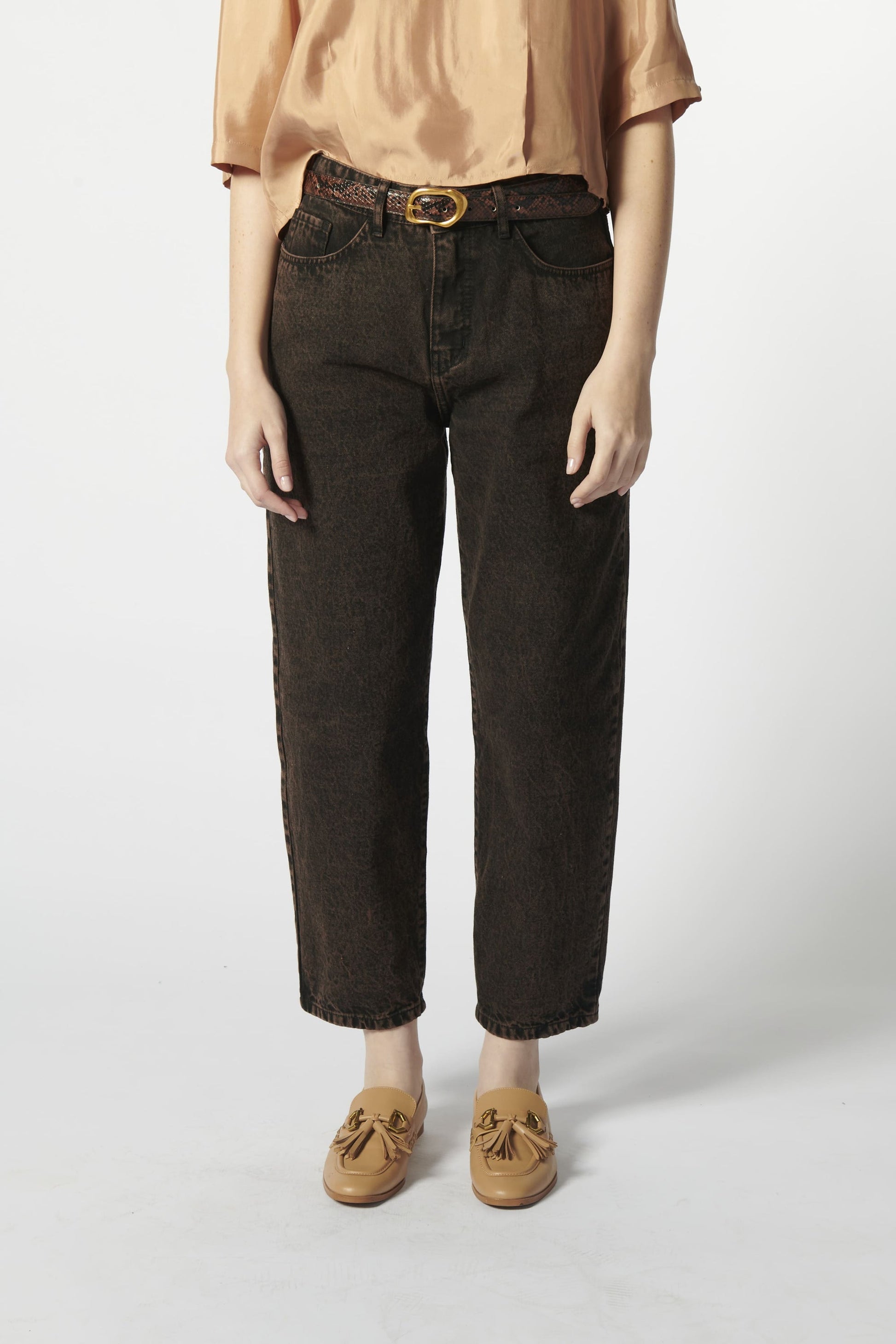 Jeans Barrel Ladrillo