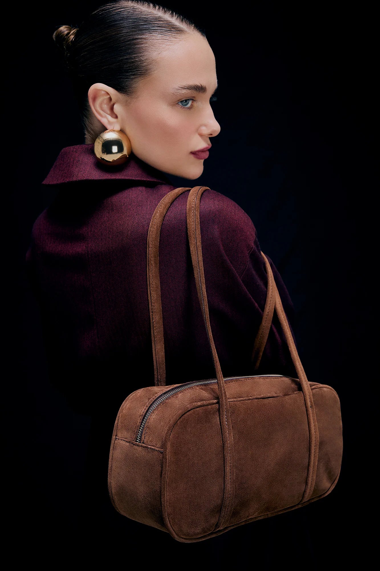 Handmade Chloe Gamuza Chocolate