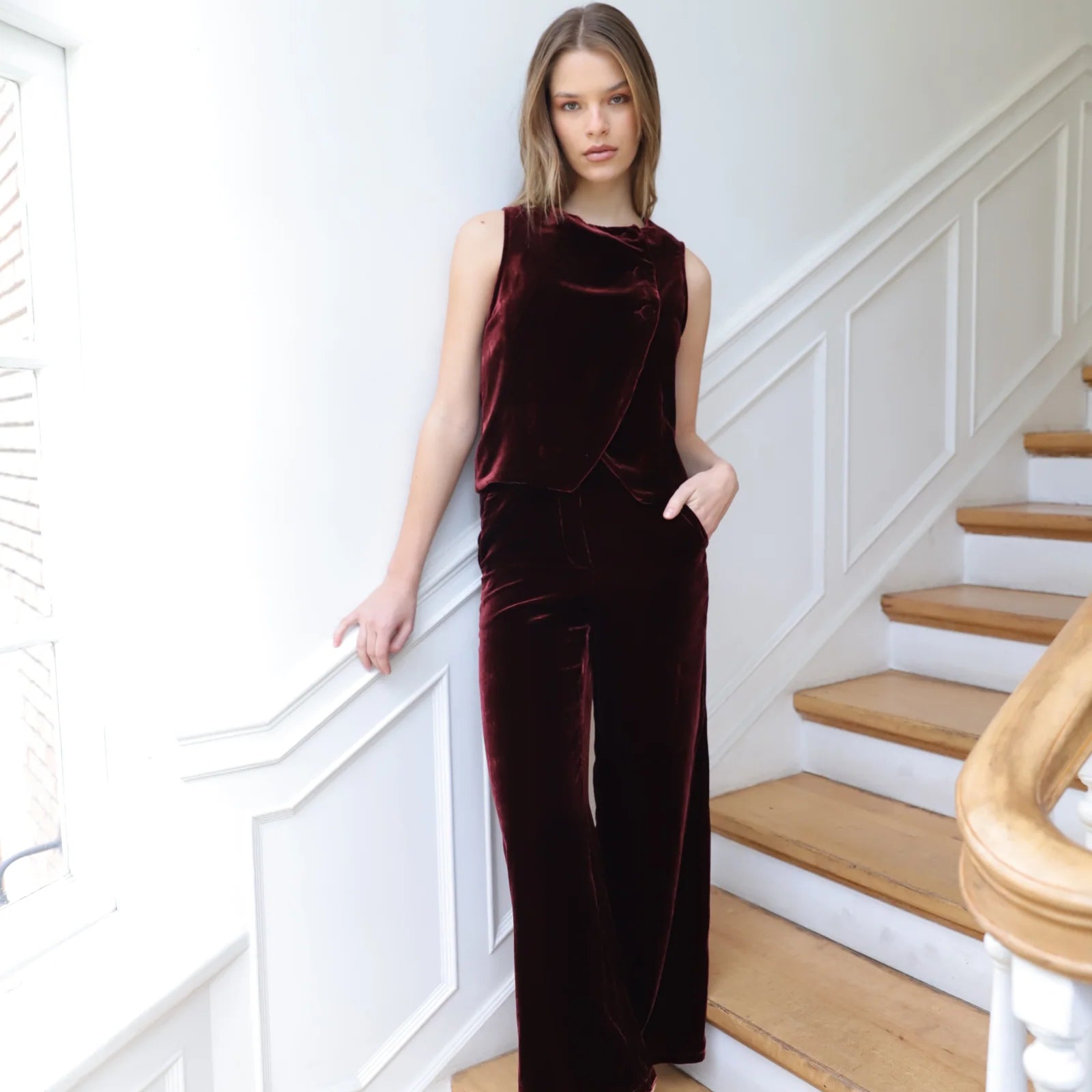 Pantalon Ines Ladrillo