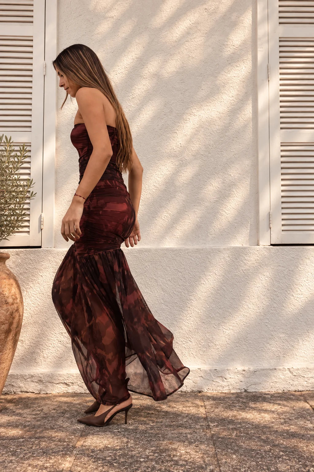 Vestido Alessandra Pale flowers