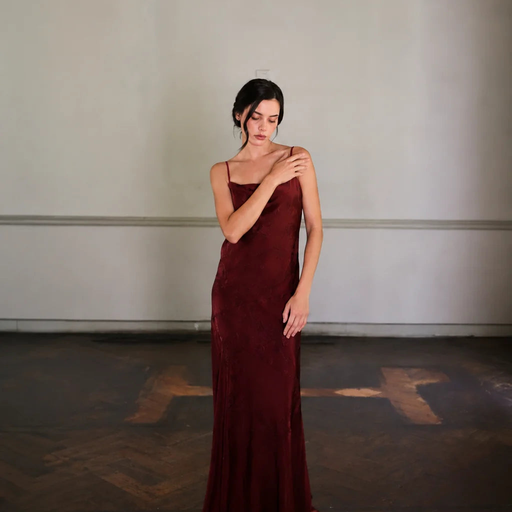 Vestido Belen Burdeo