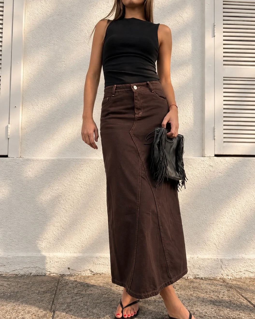 Pollera Josefa Chocolate