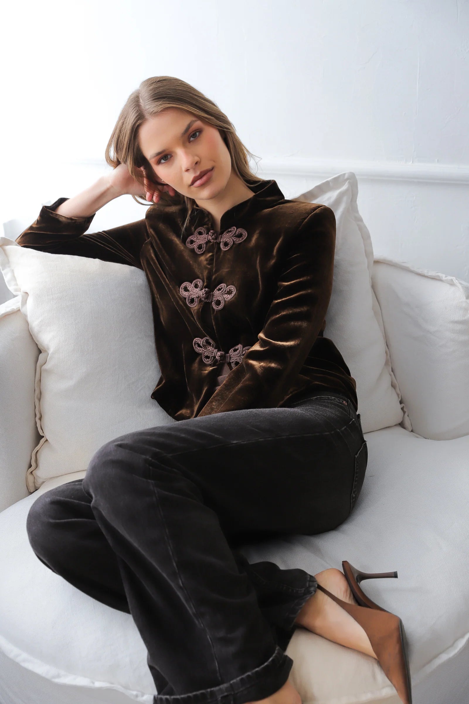 Chaqueta Ines Cafe