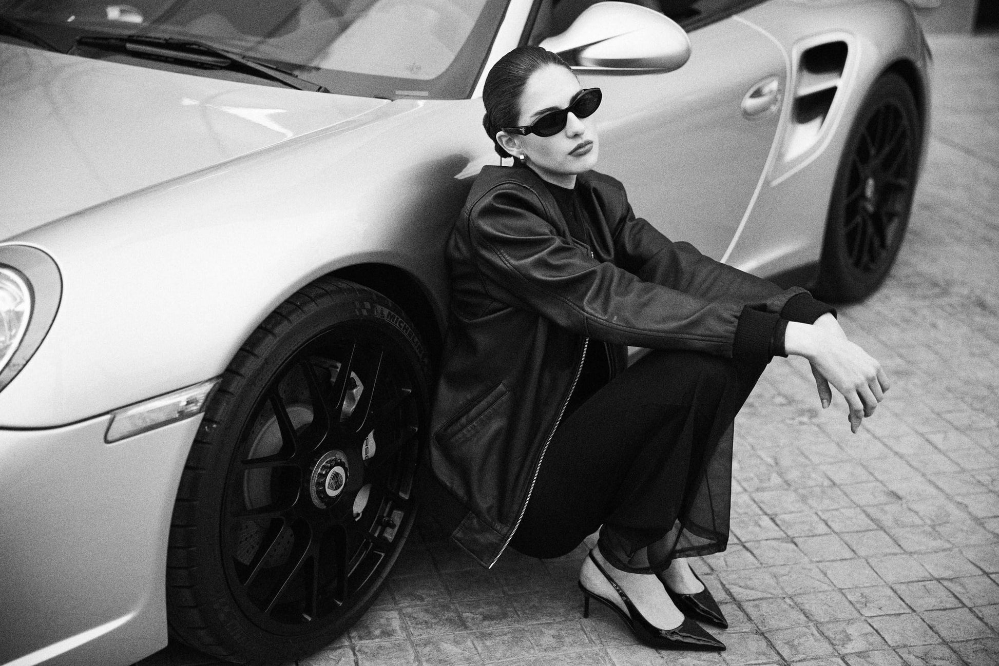 Black Bowie Bomber Jacket