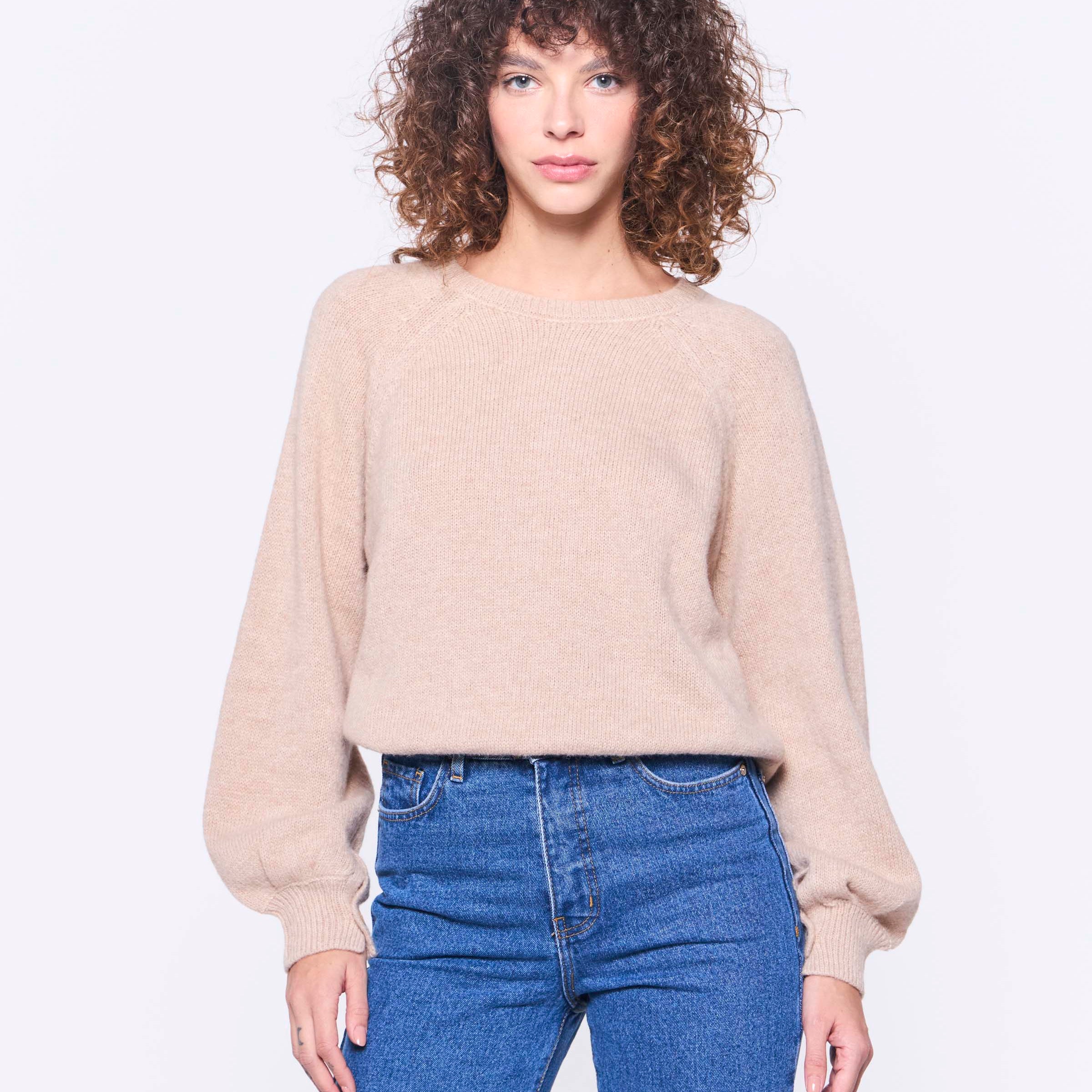 Chaleco Sol Baby Alpaca Beige