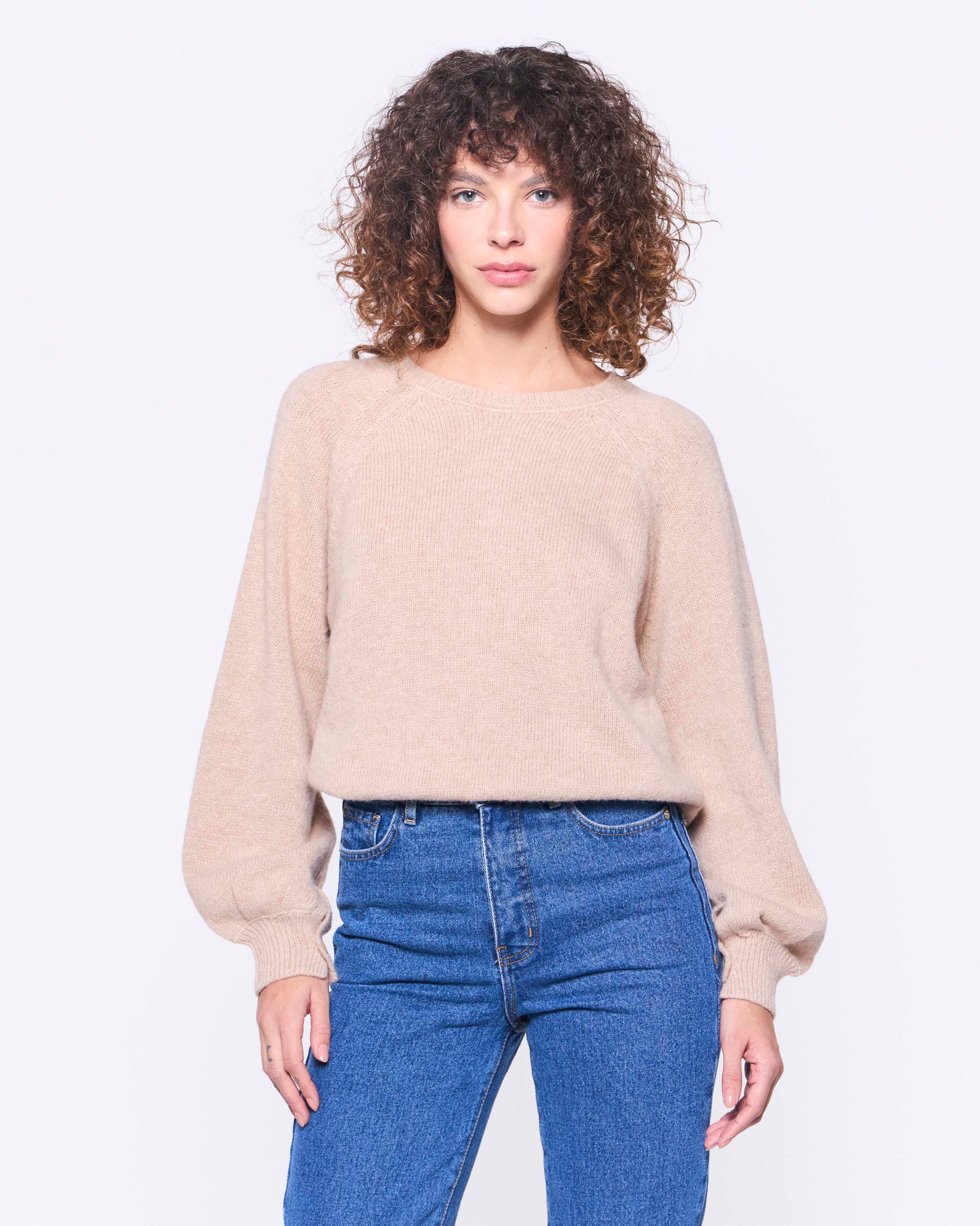 Chaleco Sol Baby Alpaca Beige