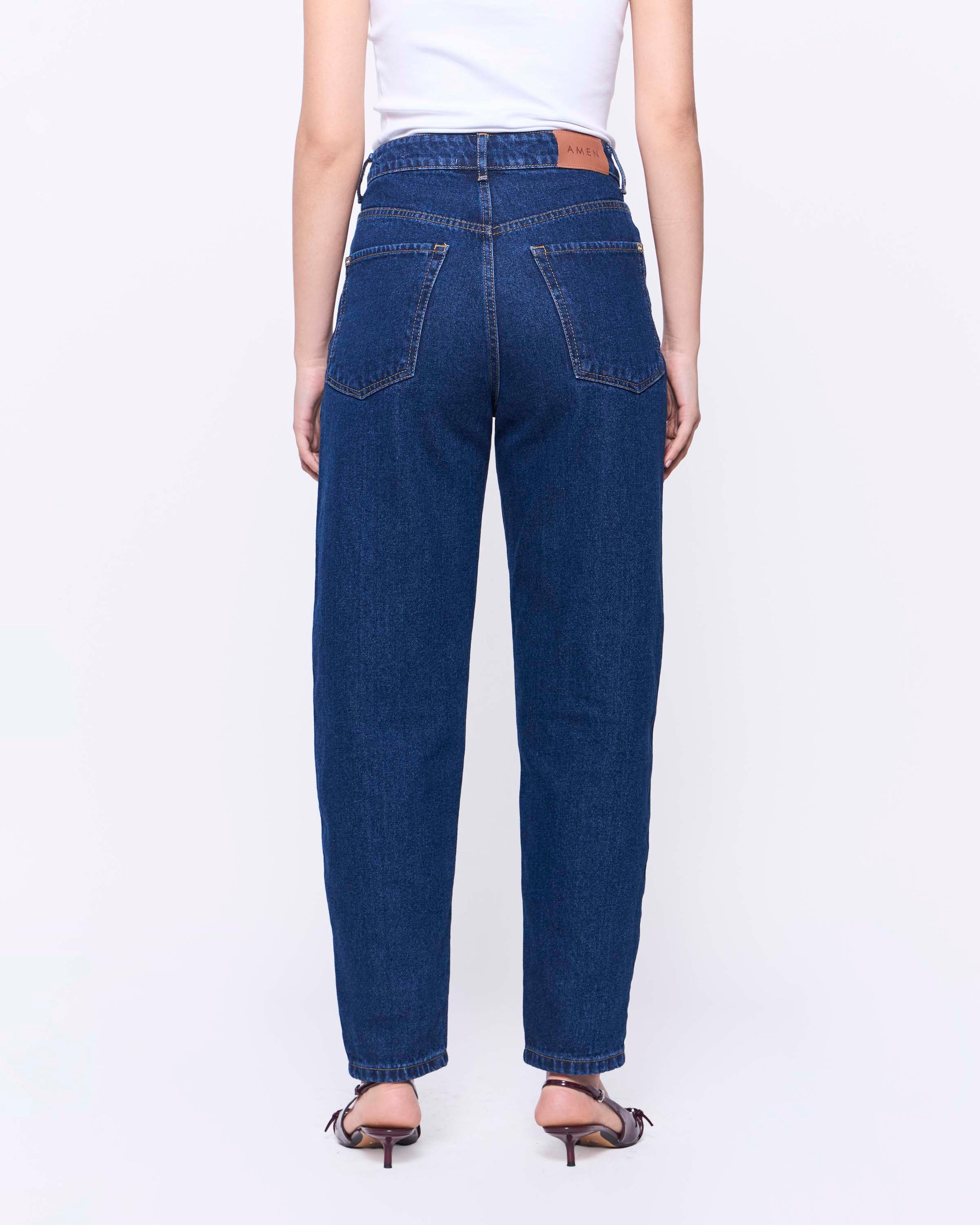 Jeans Ema Barrel Azul