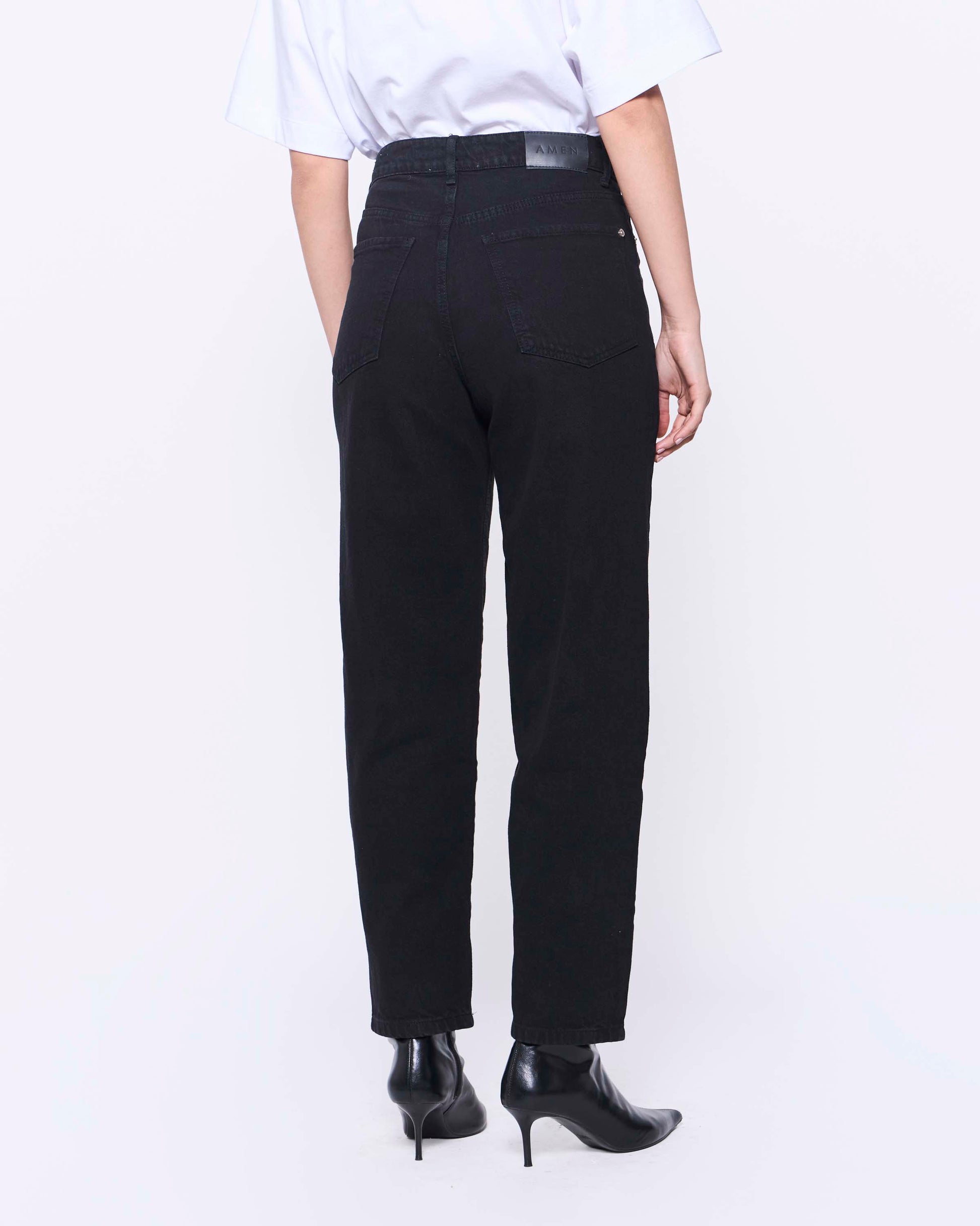Jeans Ema Barrel Negro
