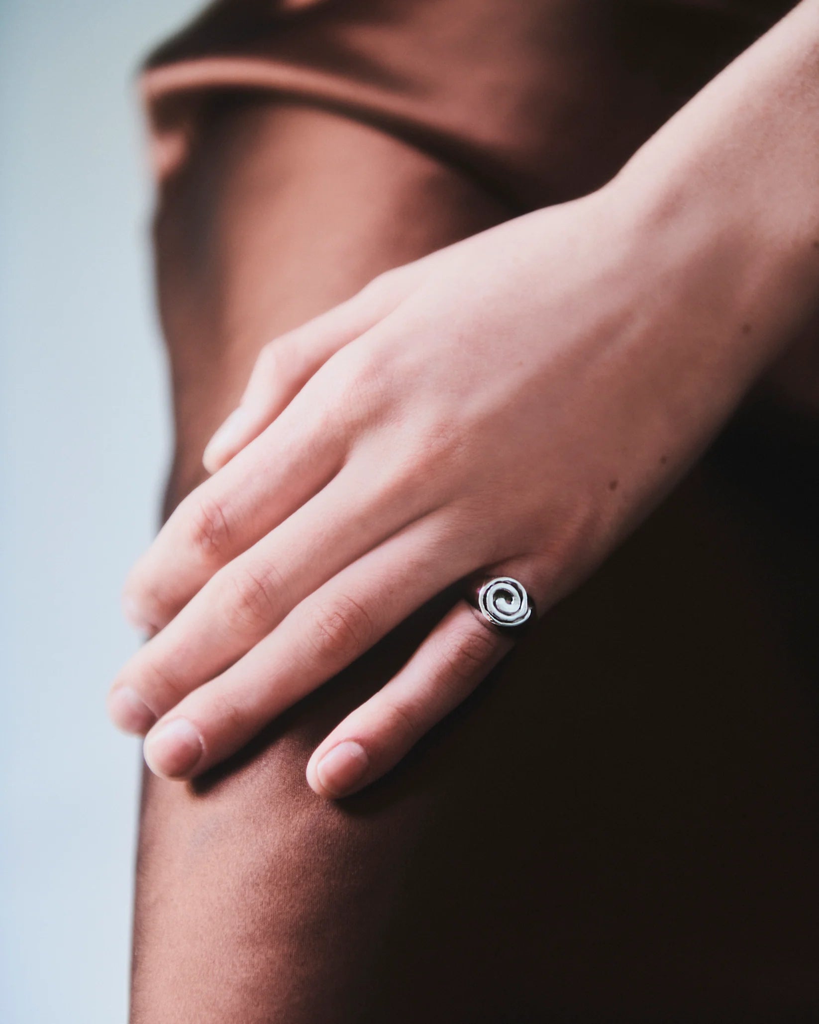 Spiral Signet Ring