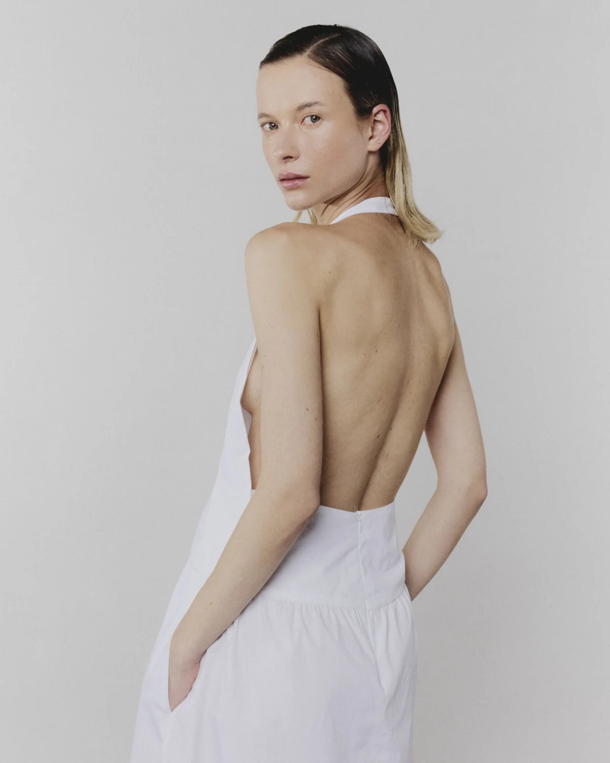 0056 Popeline Dress Blanco