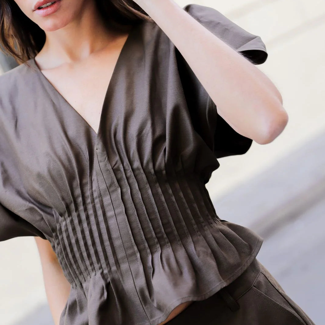 Blusa Luisa Cafe