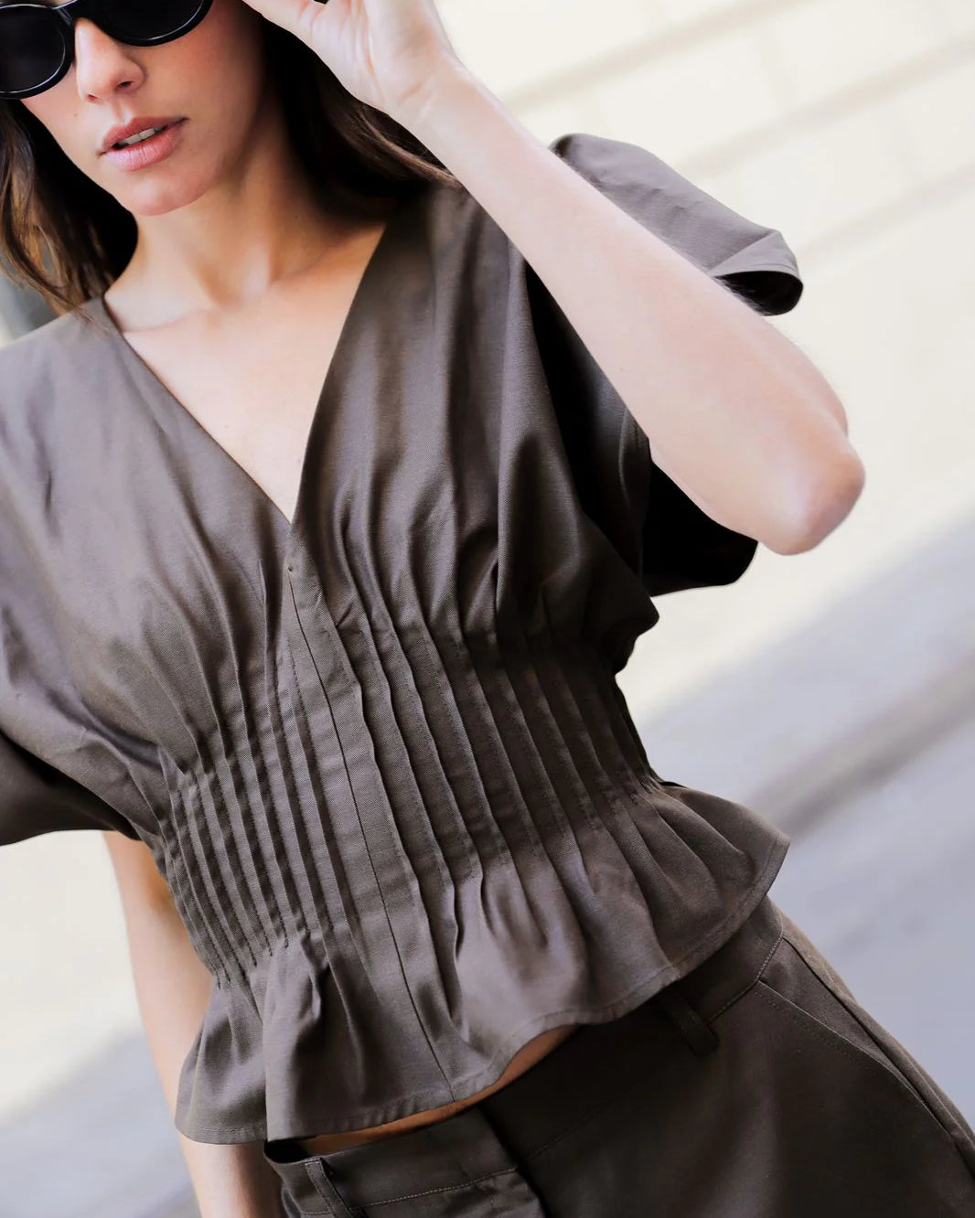 Blusa Luisa Cafe