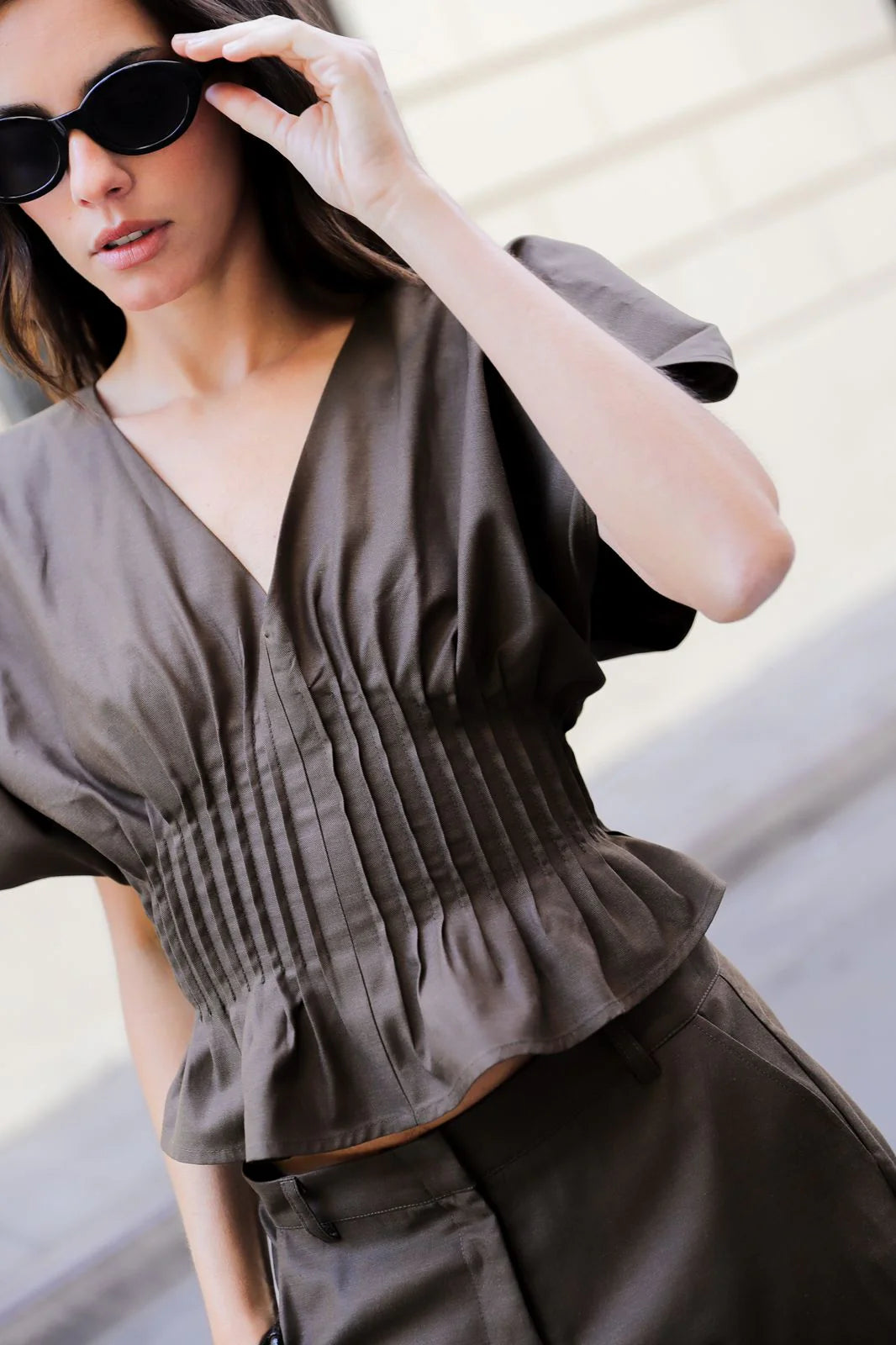Blusa Luisa Cafe