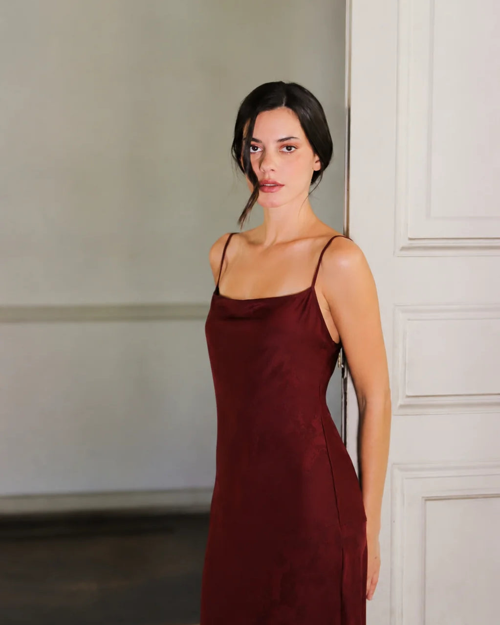 Vestido Belen Burdeo