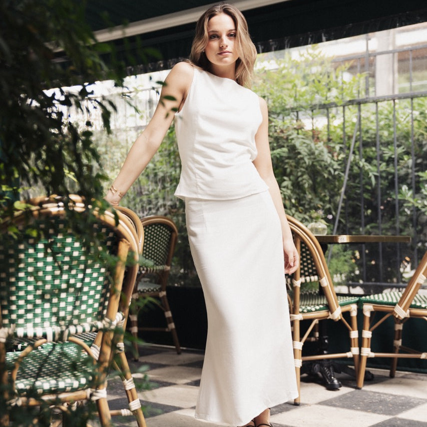 Falda Asunción Blanco