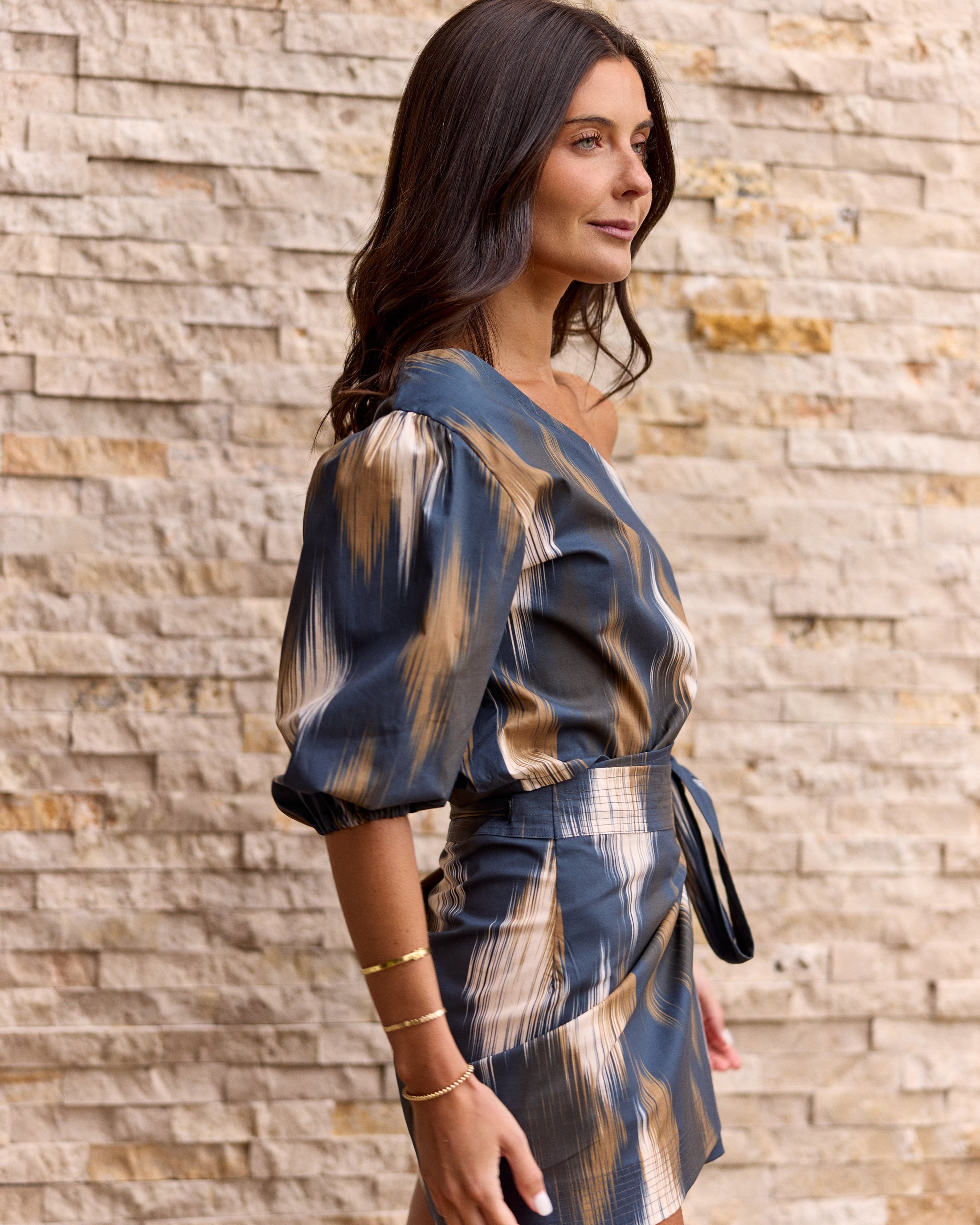 Blusa Mallorca Estampado Azul