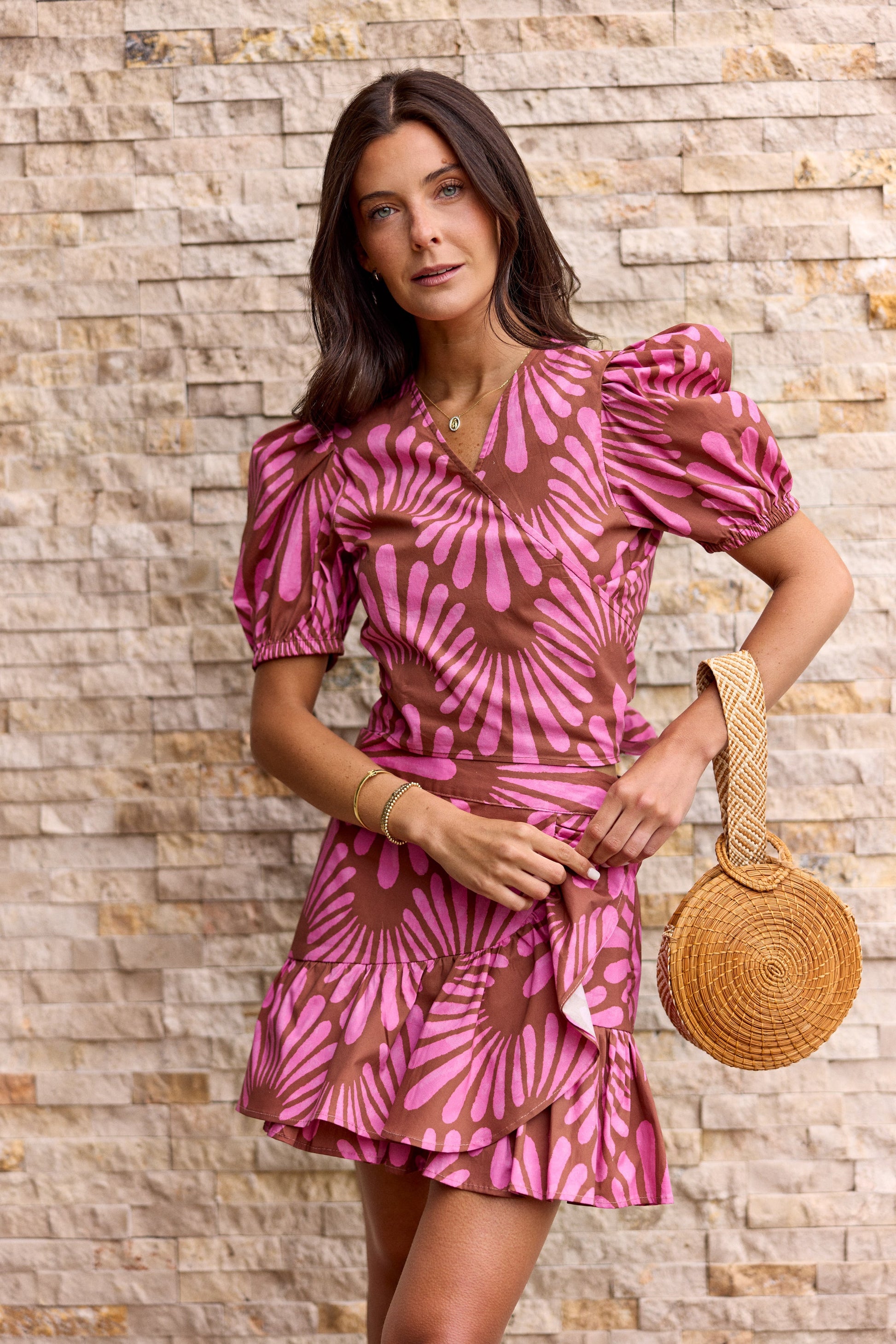 Falda Mikonos Rosado