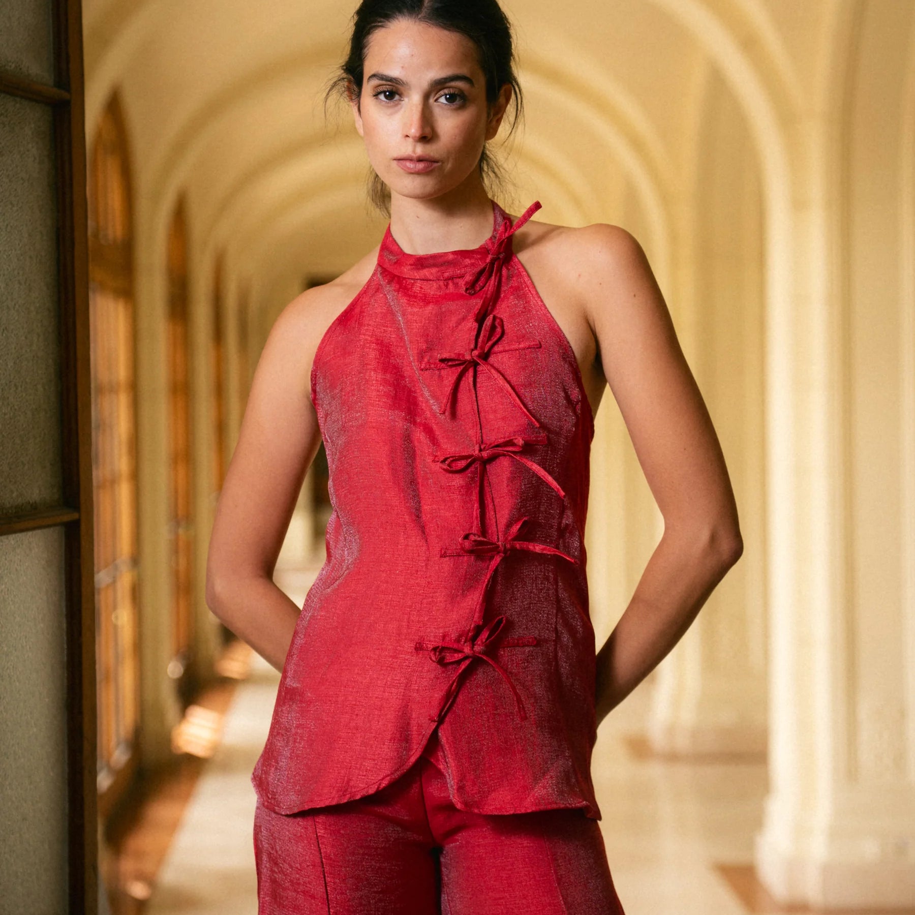Top Kaori Armani Rojo