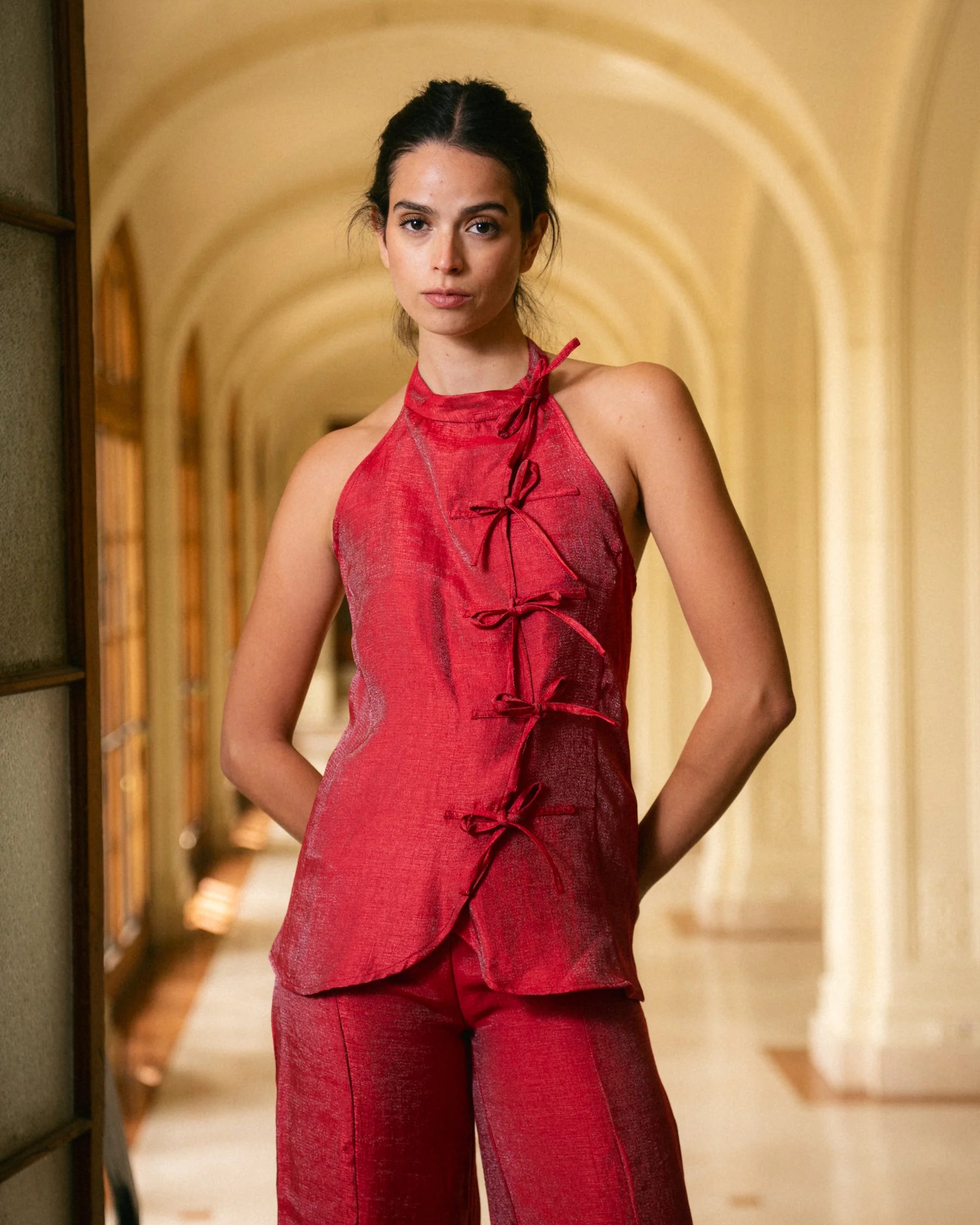 Top Kaori Armani Rojo