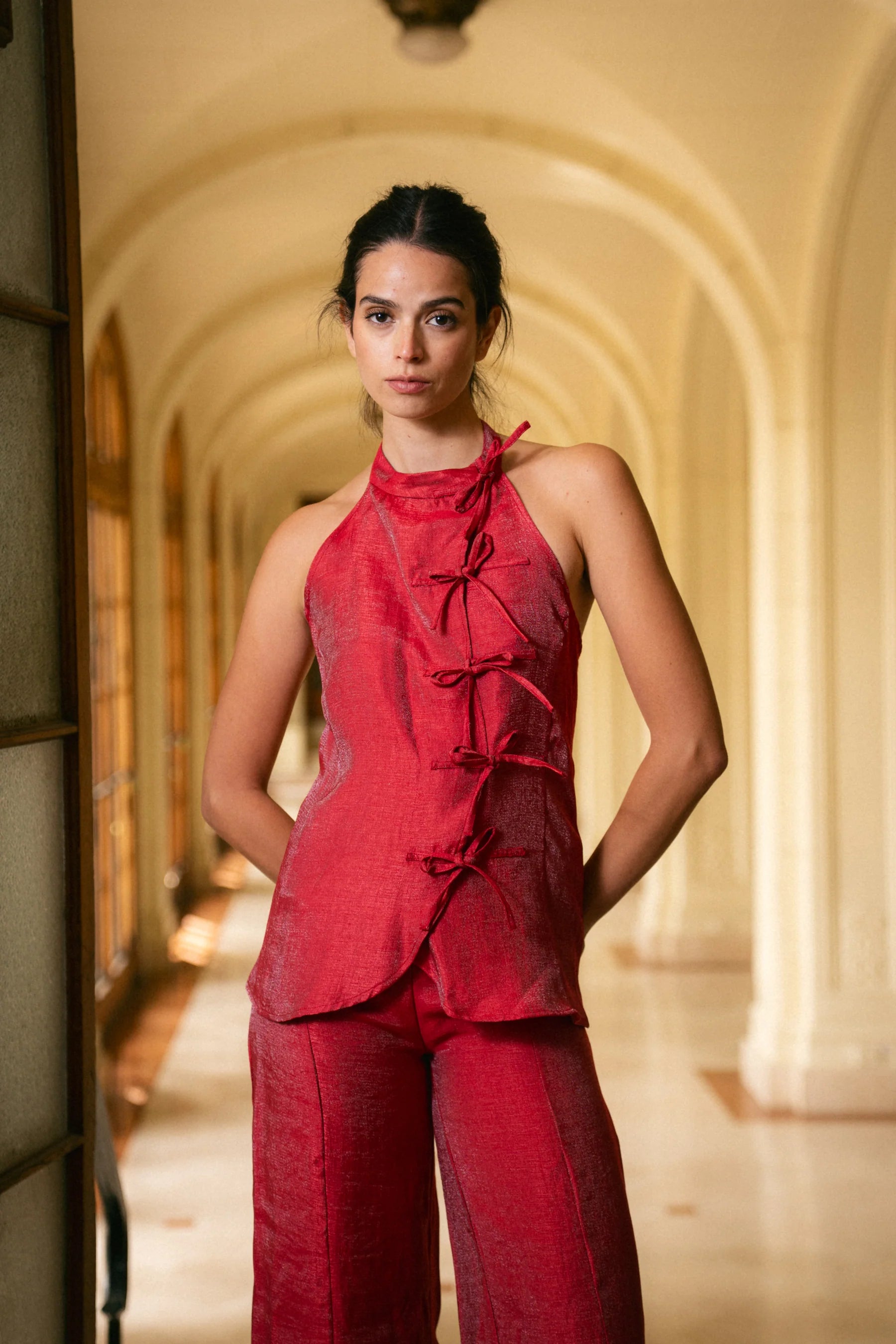 Top Kaori Armani Rojo
