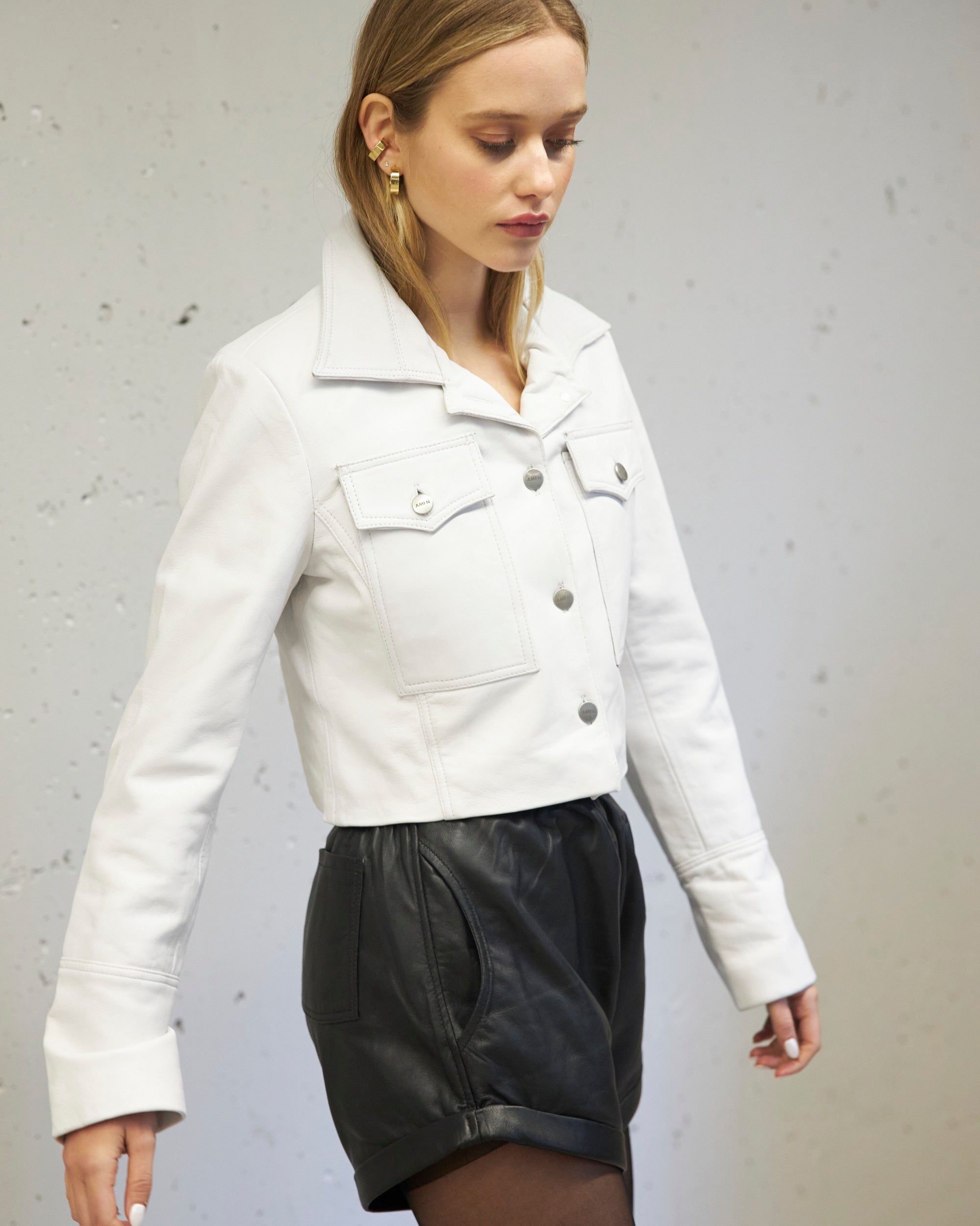 Clara Short Jacket White