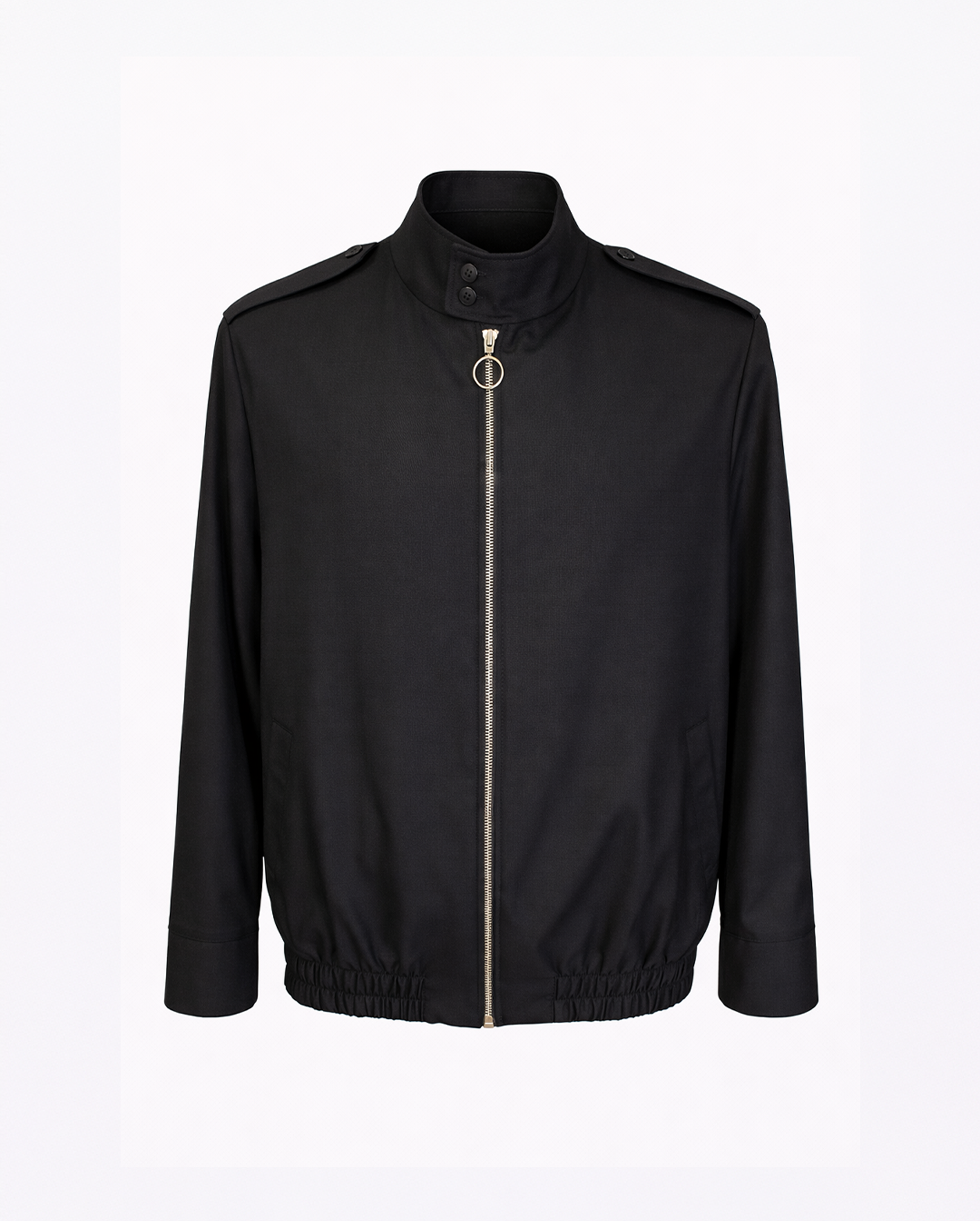 Bomber Negra Textura Liviana