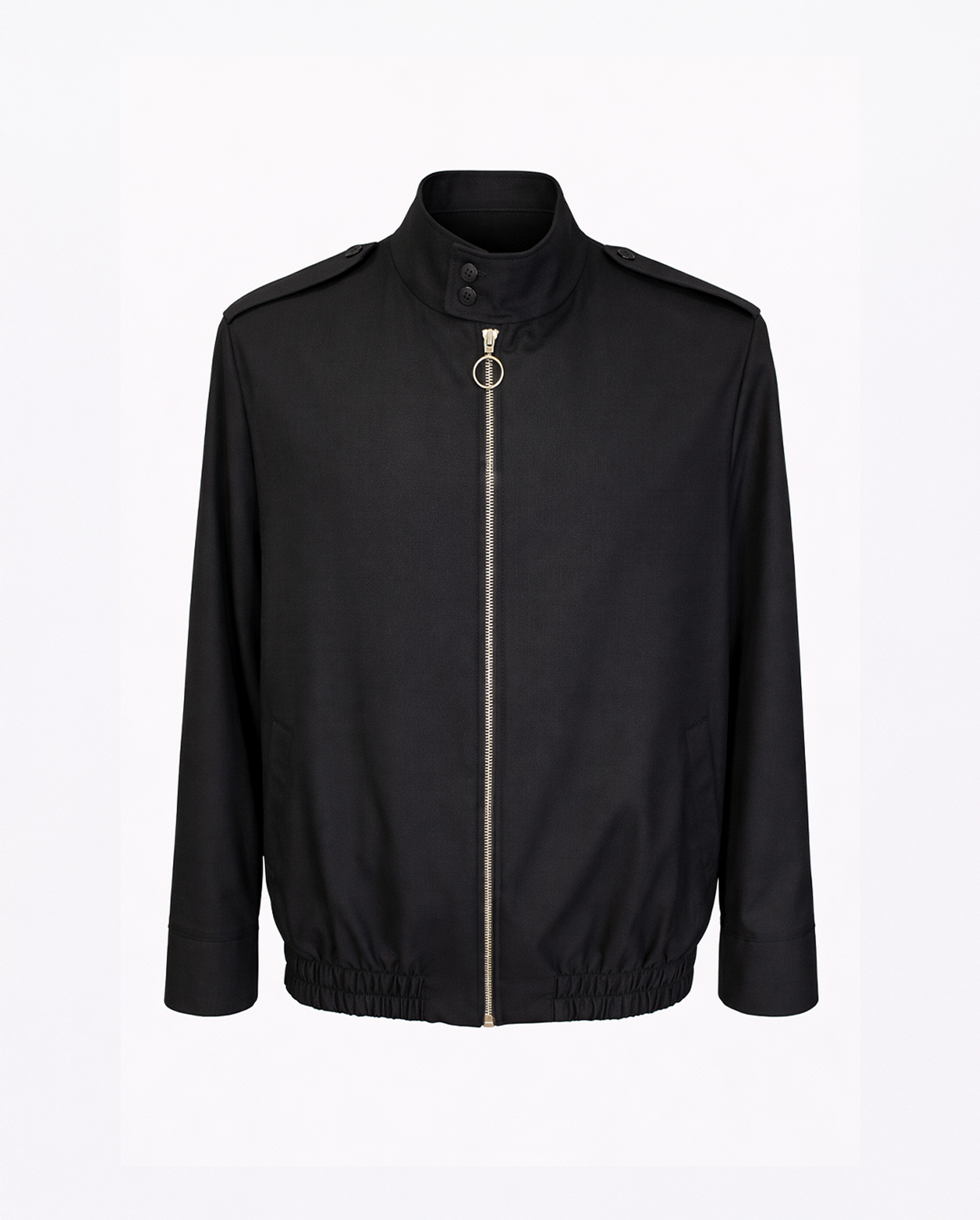 Bomber Negra Textura Liviana