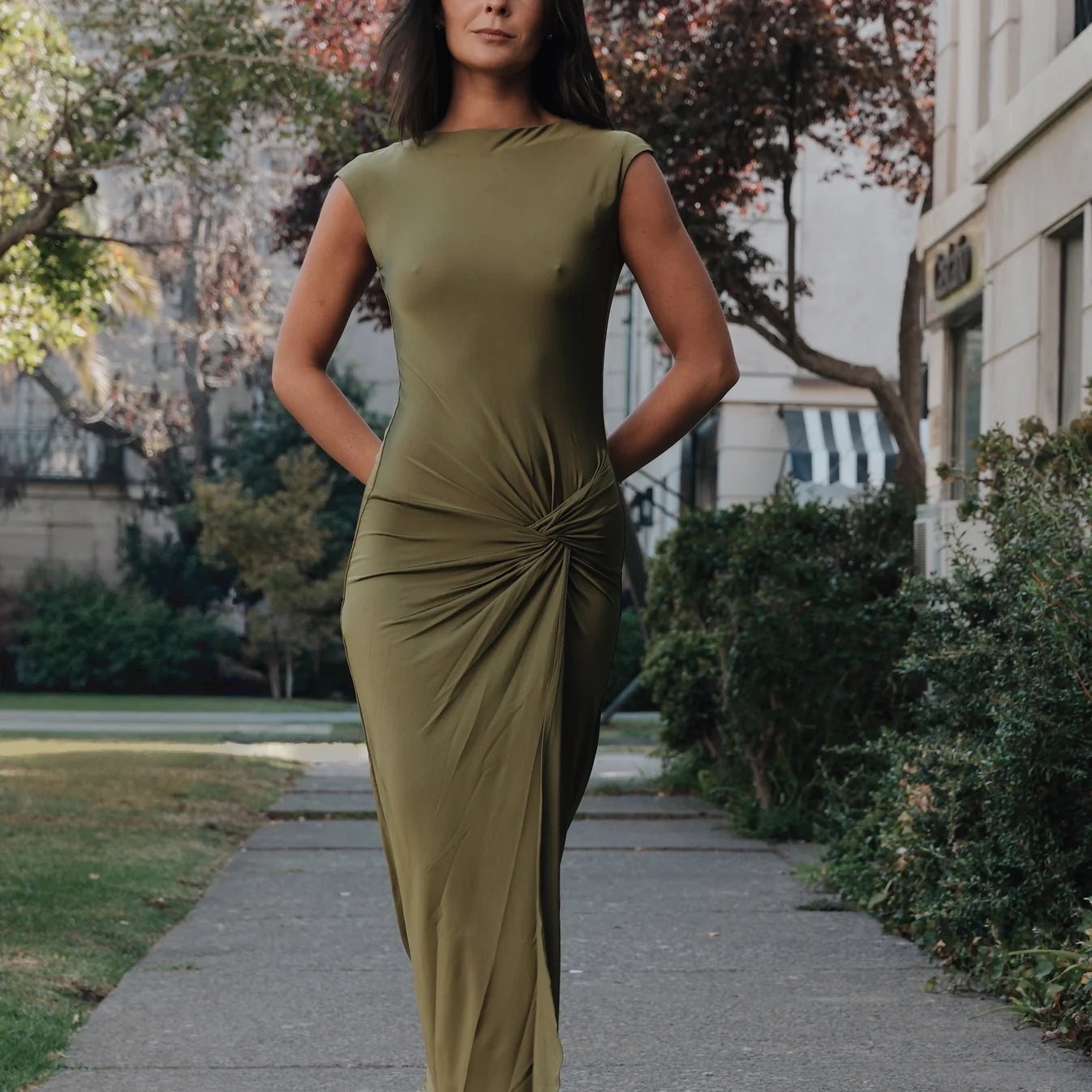 Vestido Radha Oliva