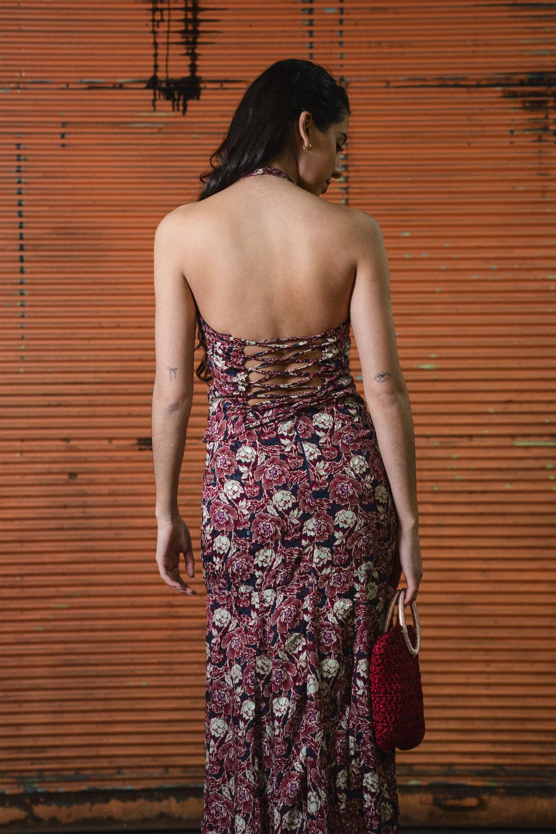Top Corset Victoria Flor Azul