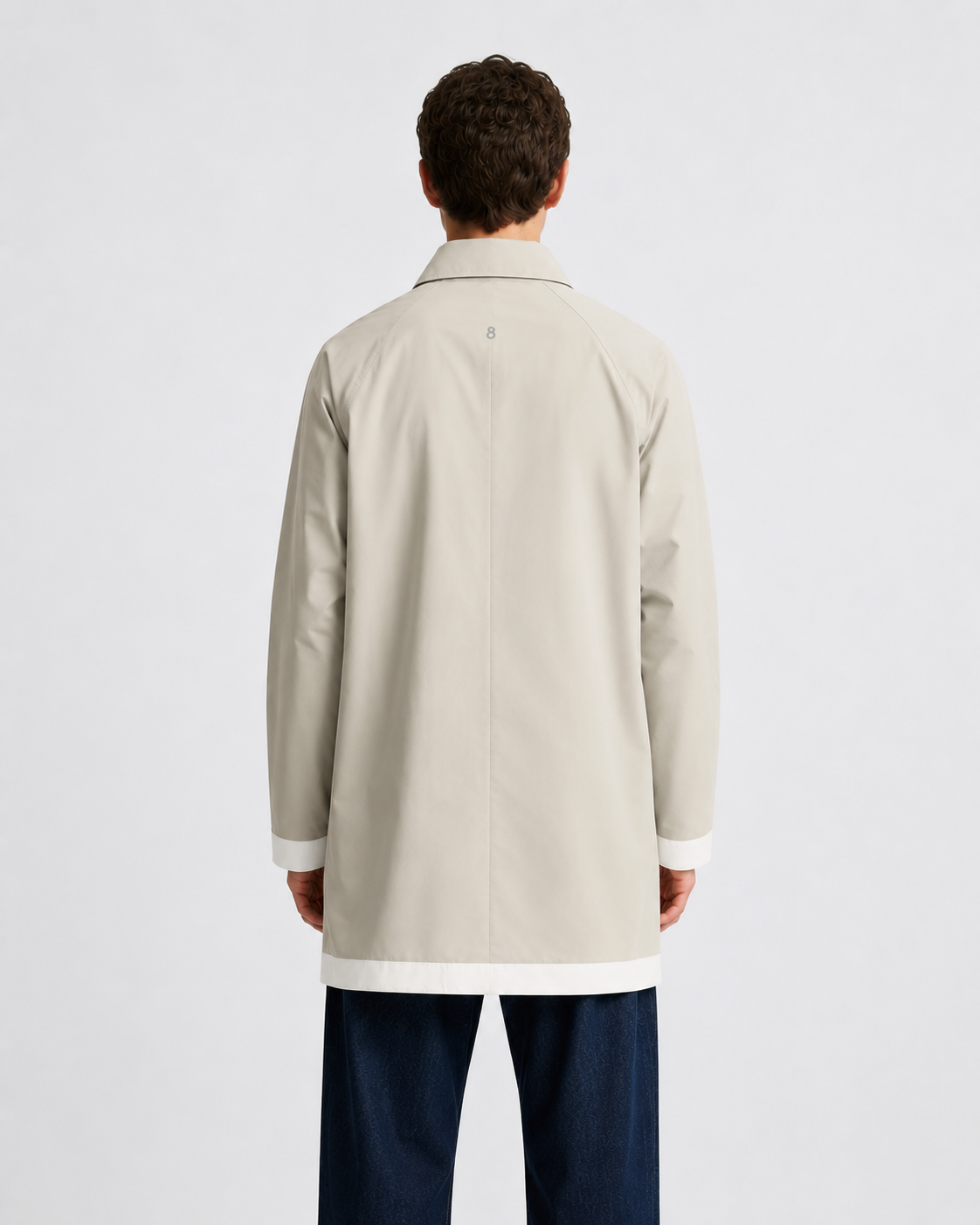 Trench Campana Blanco 100% Poliester Aplicación Blanco