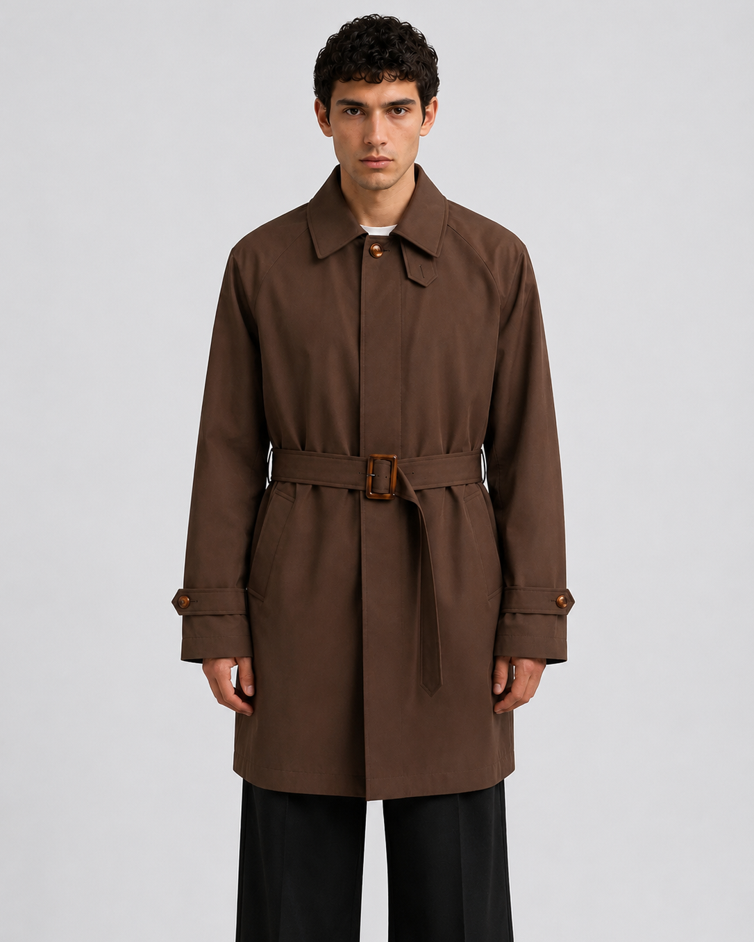 Trench Café 20% Algodón 80% Poliester