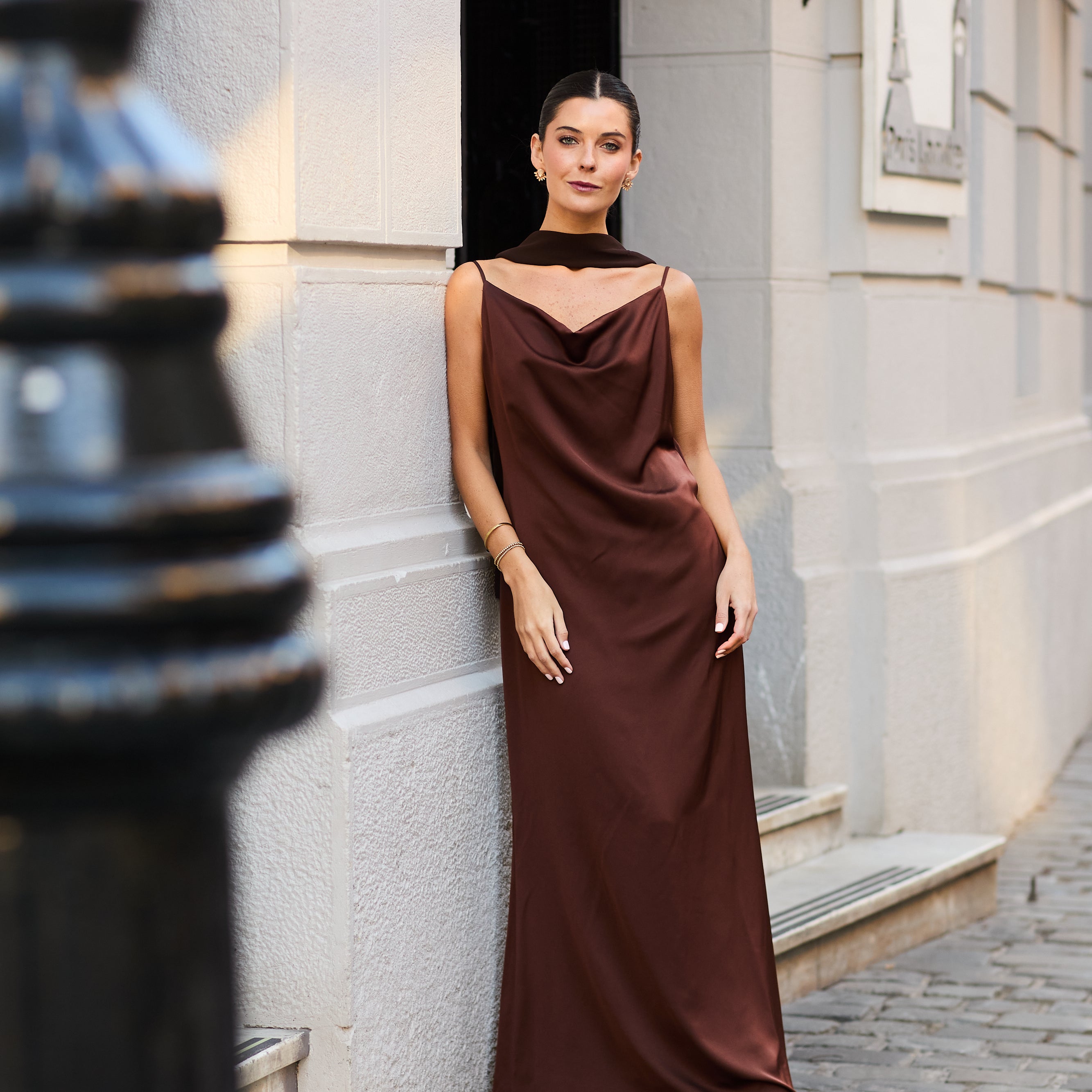 Vestido Milagros Café