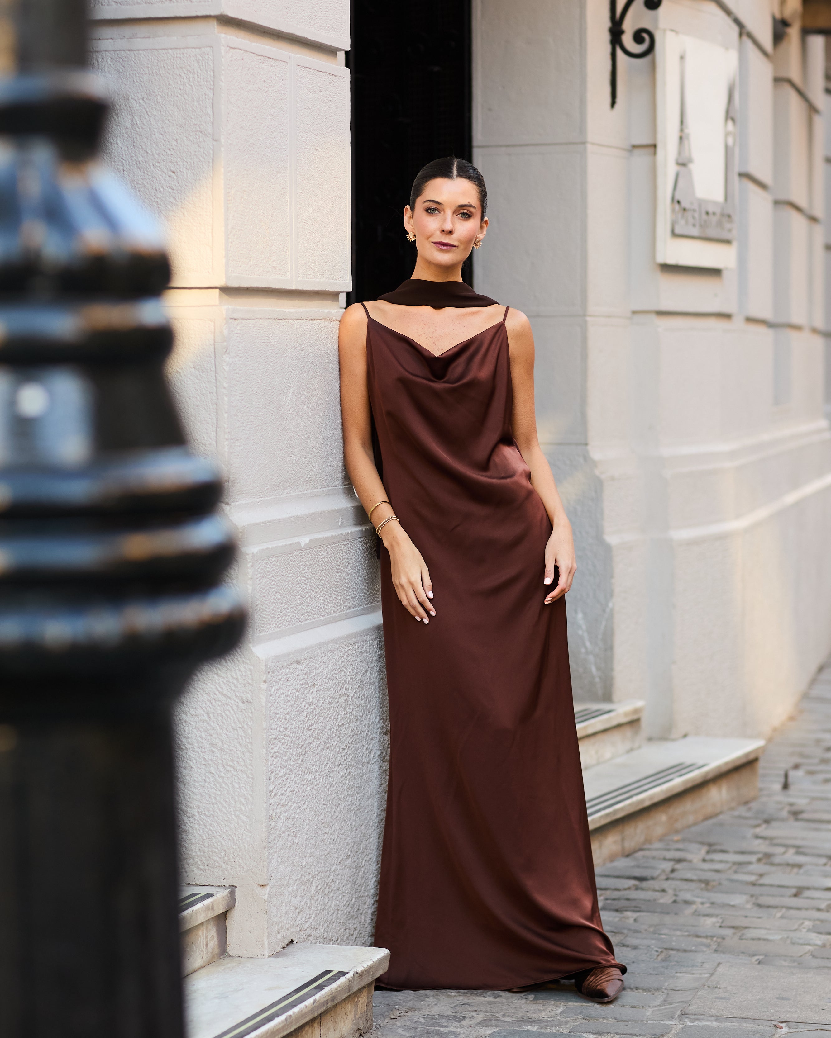 Vestido Milagros Café