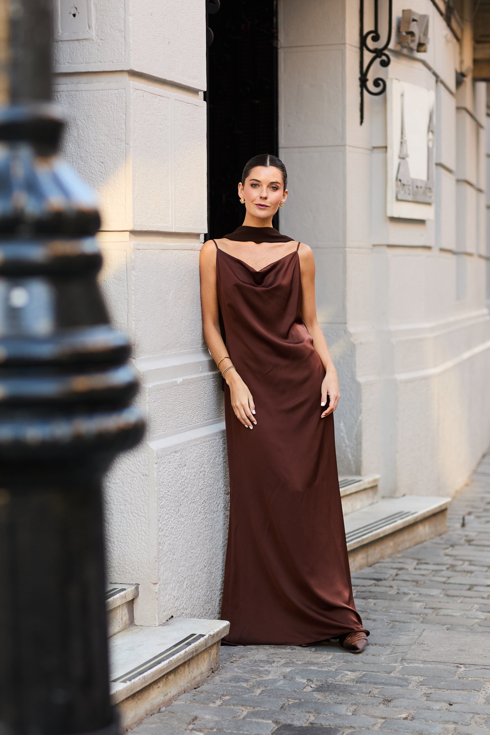 Vestido Milagros Café