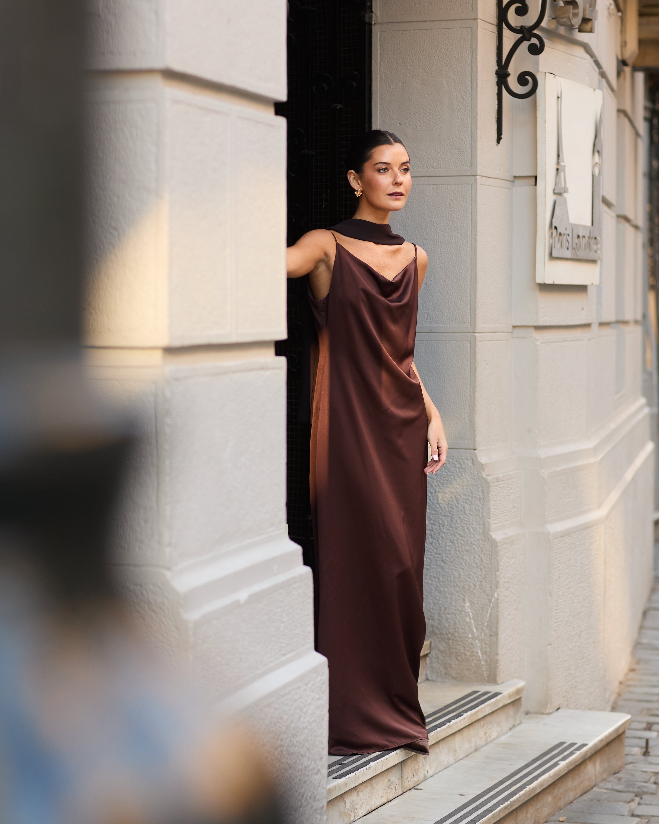 Vestido Milagros Café